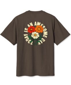 Alternative view of Vintage Floral "I Am Awesome" Tee