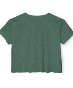 Alternative view of Floral Bouquet Crop Top — Women's Festival Flower Graphic Tee