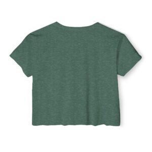 Alternative view of Floral Bouquet Crop Top — Women's Festival Flower Graphic Tee