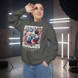 Butterfly Gorgeous Sweatshirt — Floral Butterfly Graphic Crewneck
