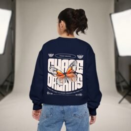 Alternative view of Butterfly Bound Sweatshirt — Monarch Graphic Crewneck