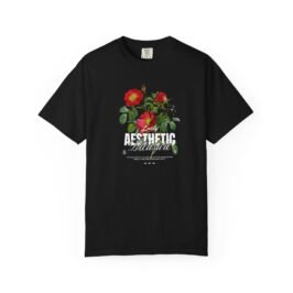 Alternative view of Aesthetic Floral Tee — 'Lovely Aesthetic' Vintage Rose Graphic T-Shirt