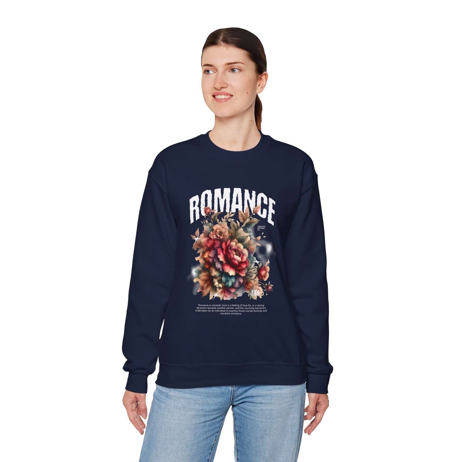 Romance Floral Crewneck Sweatshirt — Vintage Bouquet Graphic - Image 31