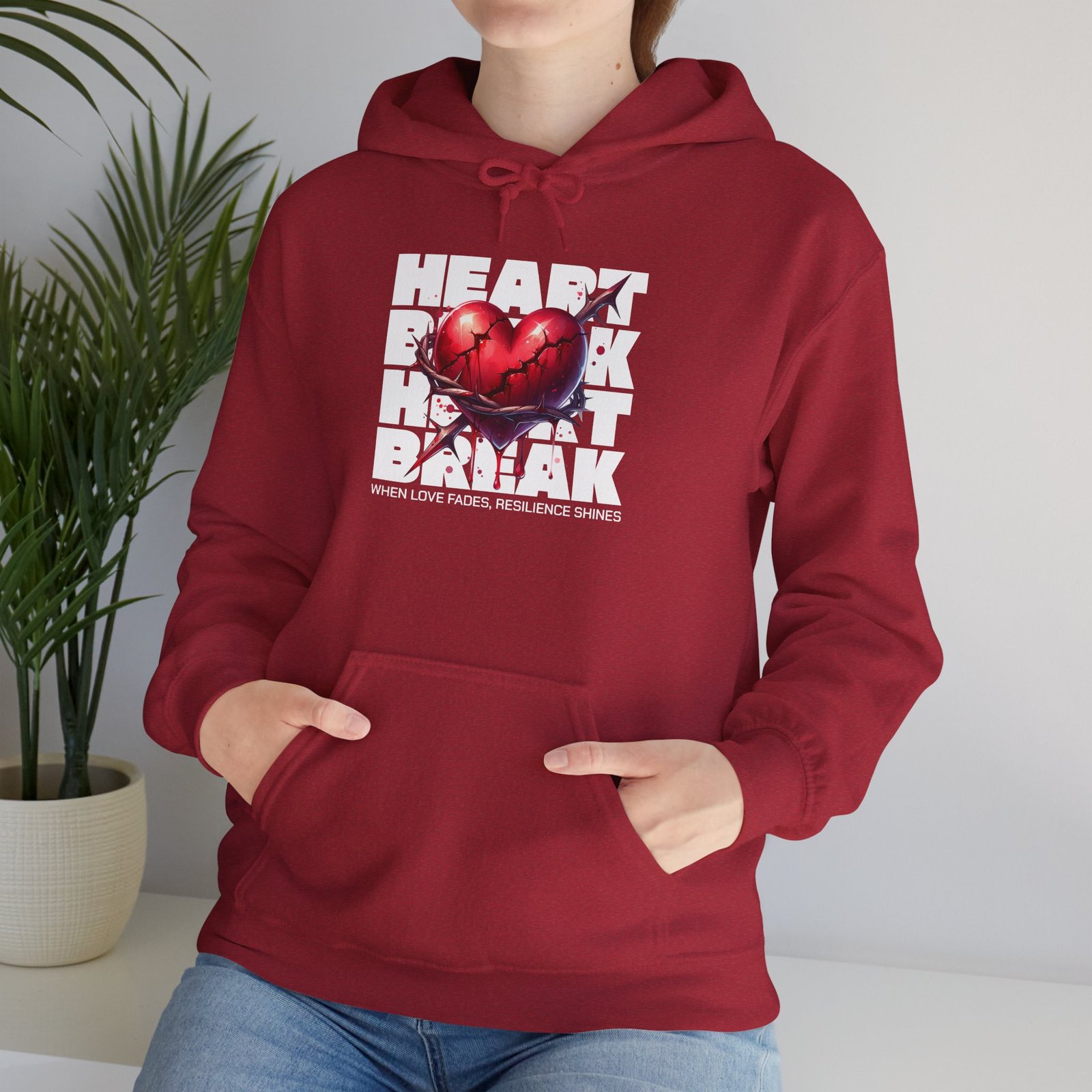 Heart Rock Dakota Hoodie — Heartbroken South Dakota Pride Pullover - Image 35