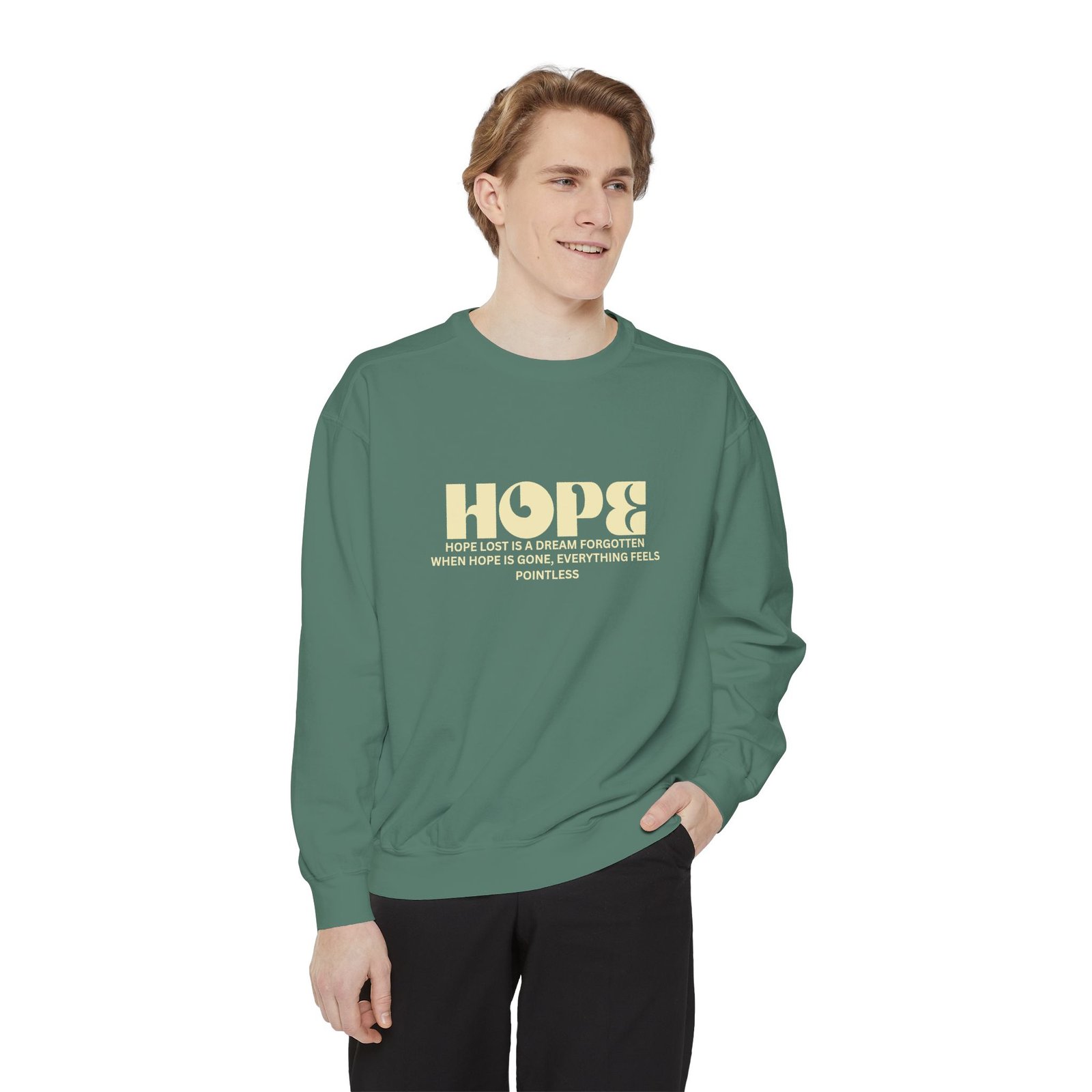 Hope Graphic Sweatshirt — 'Losing Hope' Angel Vintage Streetwear - Image 22