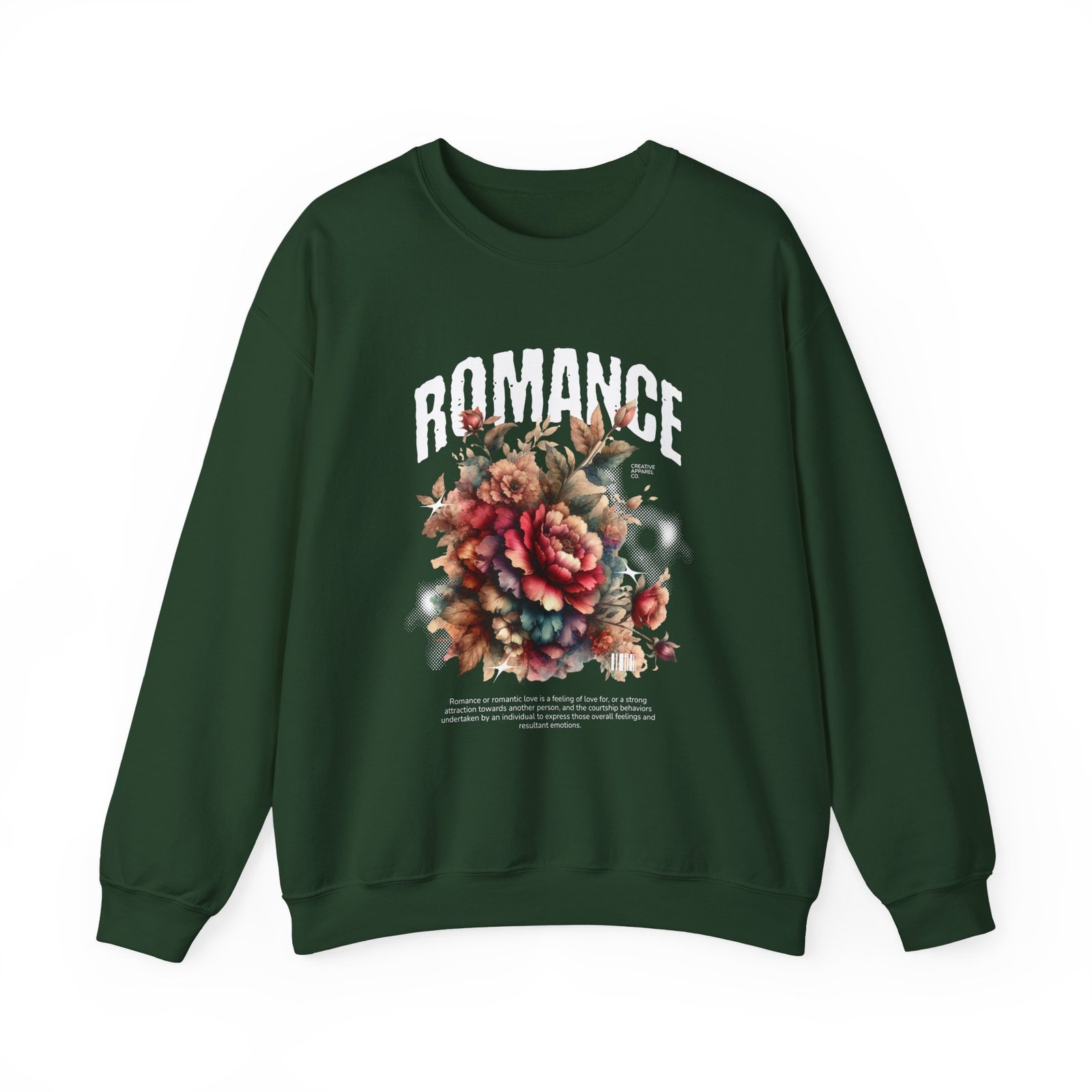 Romance Floral Crewneck Sweatshirt — Vintage Bouquet Graphic - Image 17