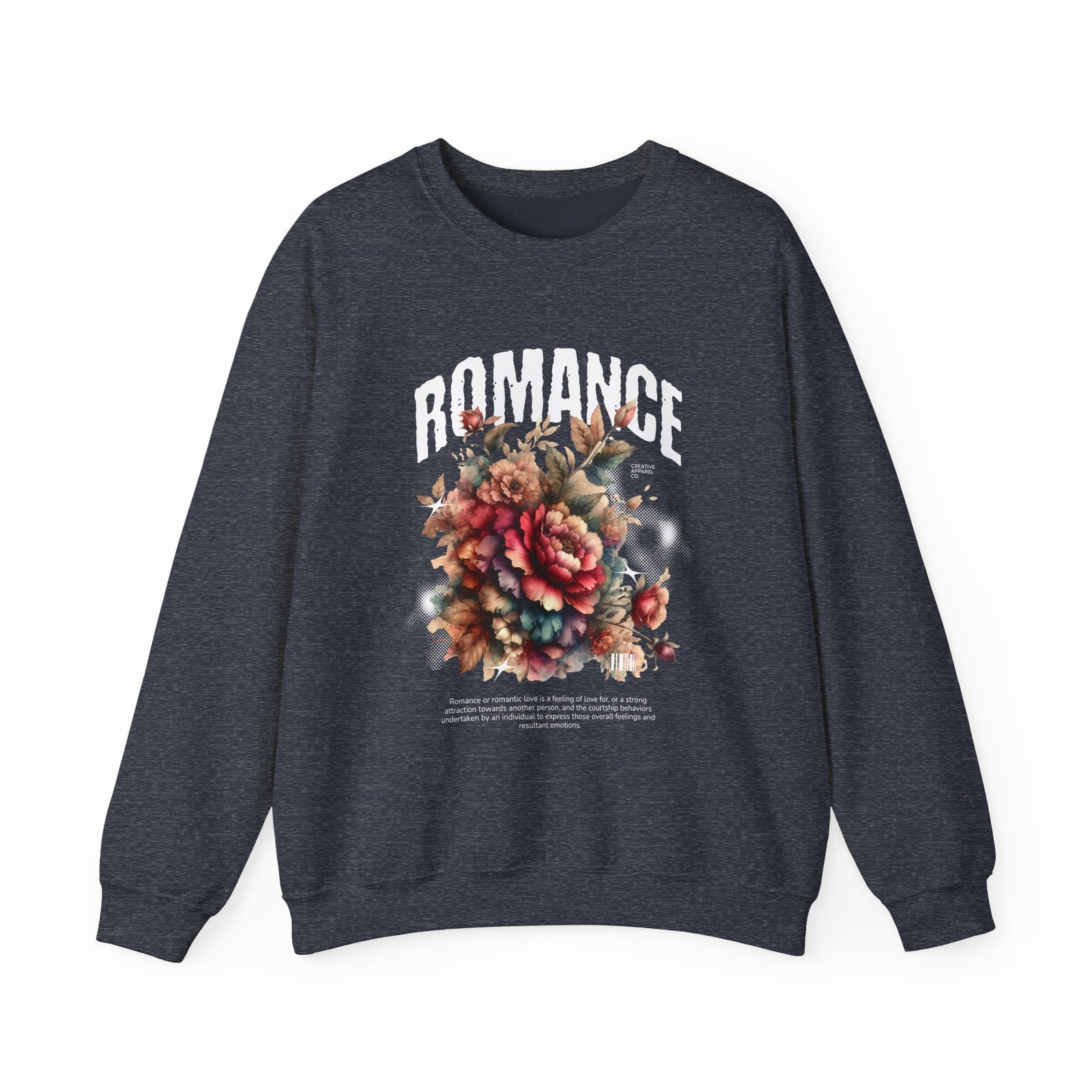 Romance Floral Crewneck Sweatshirt — Vintage Bouquet Graphic - Image 23
