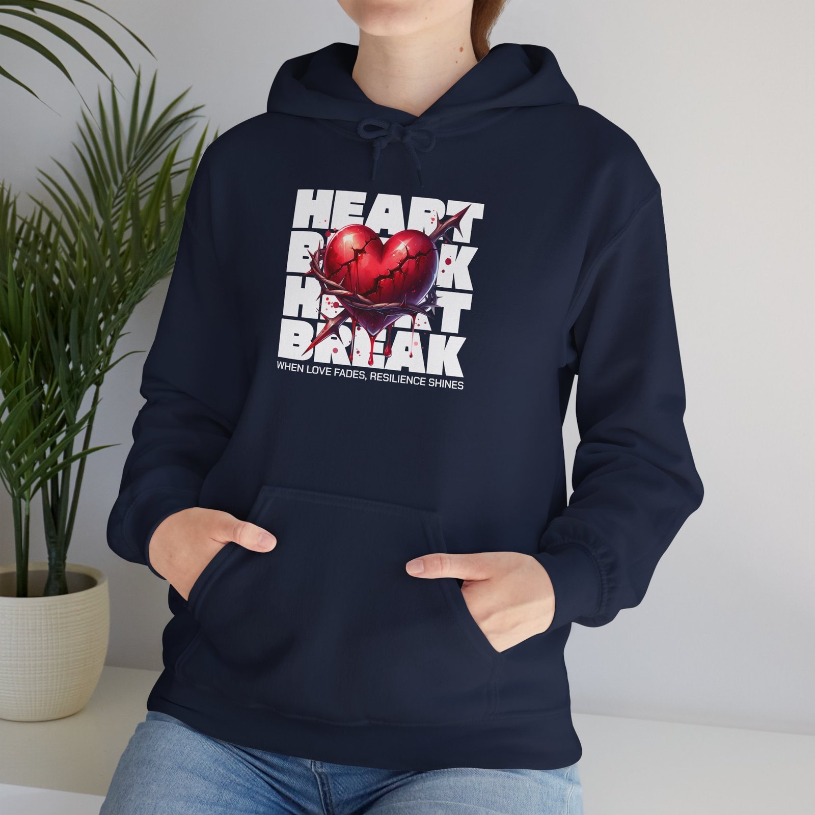 Heart Rock Dakota Hoodie — Heartbroken South Dakota Pride Pullover - Image 27