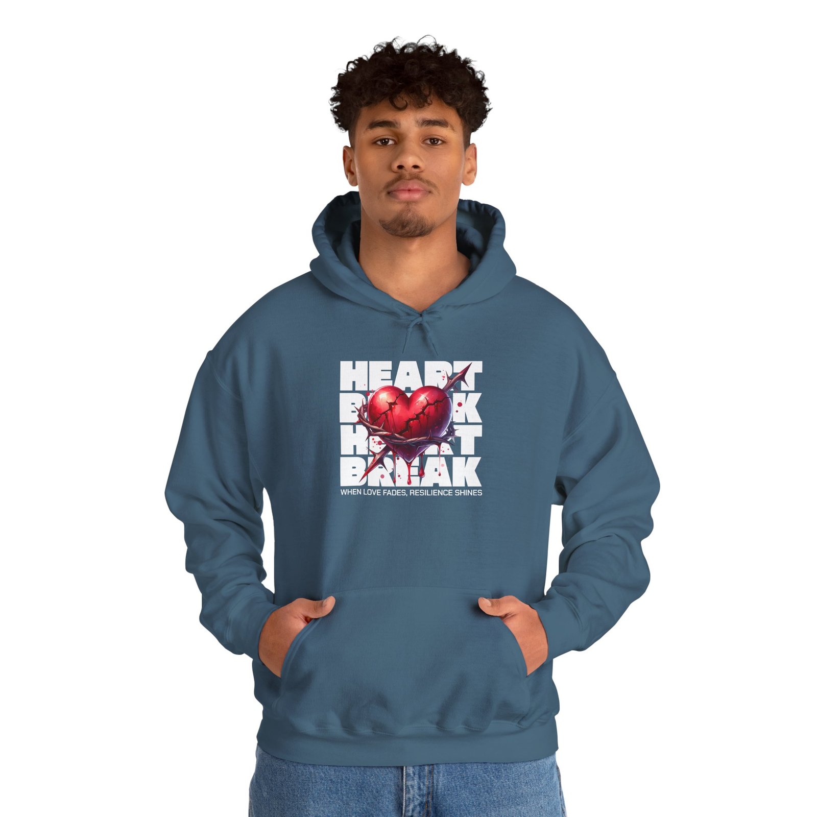 Heart Rock Dakota Hoodie — Heartbroken South Dakota Pride Pullover - Image 23