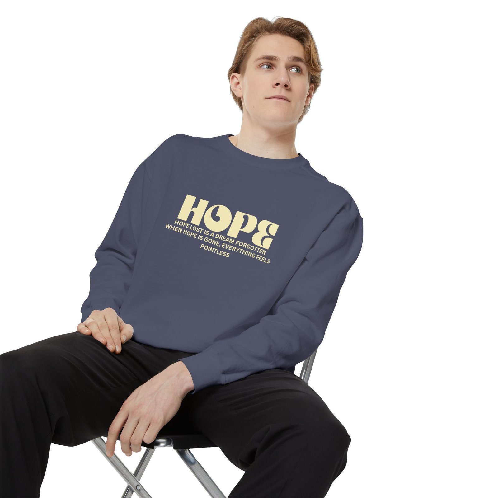 Hope Graphic Sweatshirt — 'Losing Hope' Angel Vintage Streetwear - Image 50