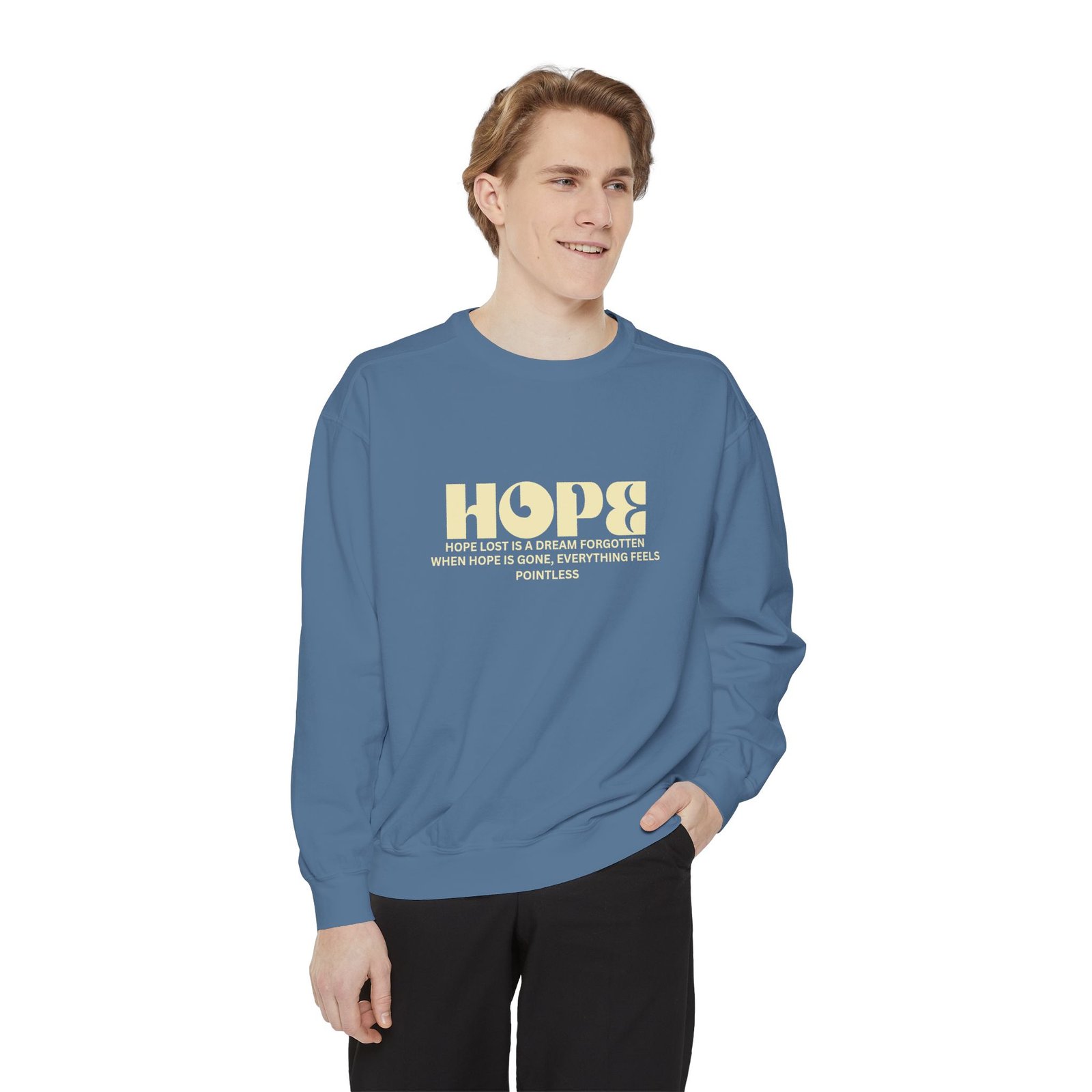 Hope Graphic Sweatshirt — 'Losing Hope' Angel Vintage Streetwear - Image 38