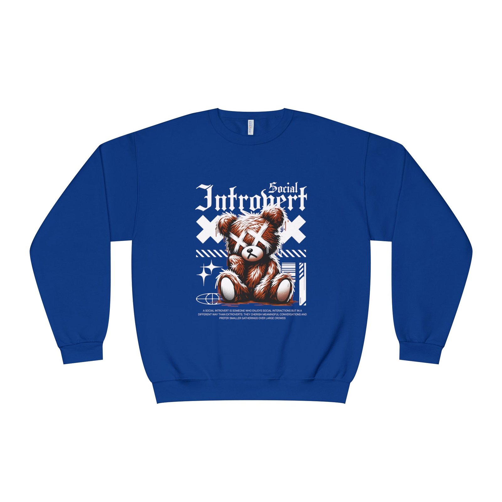 Introvert Social Bear Sweatshirt — Cozy Graphic Crewneck for Homebodies - Image 16