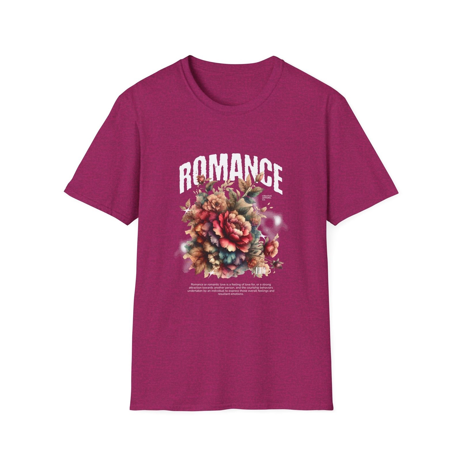 Romance Floral T‑Shirt — Vintage Bouquet Graphic Tee - Image 9