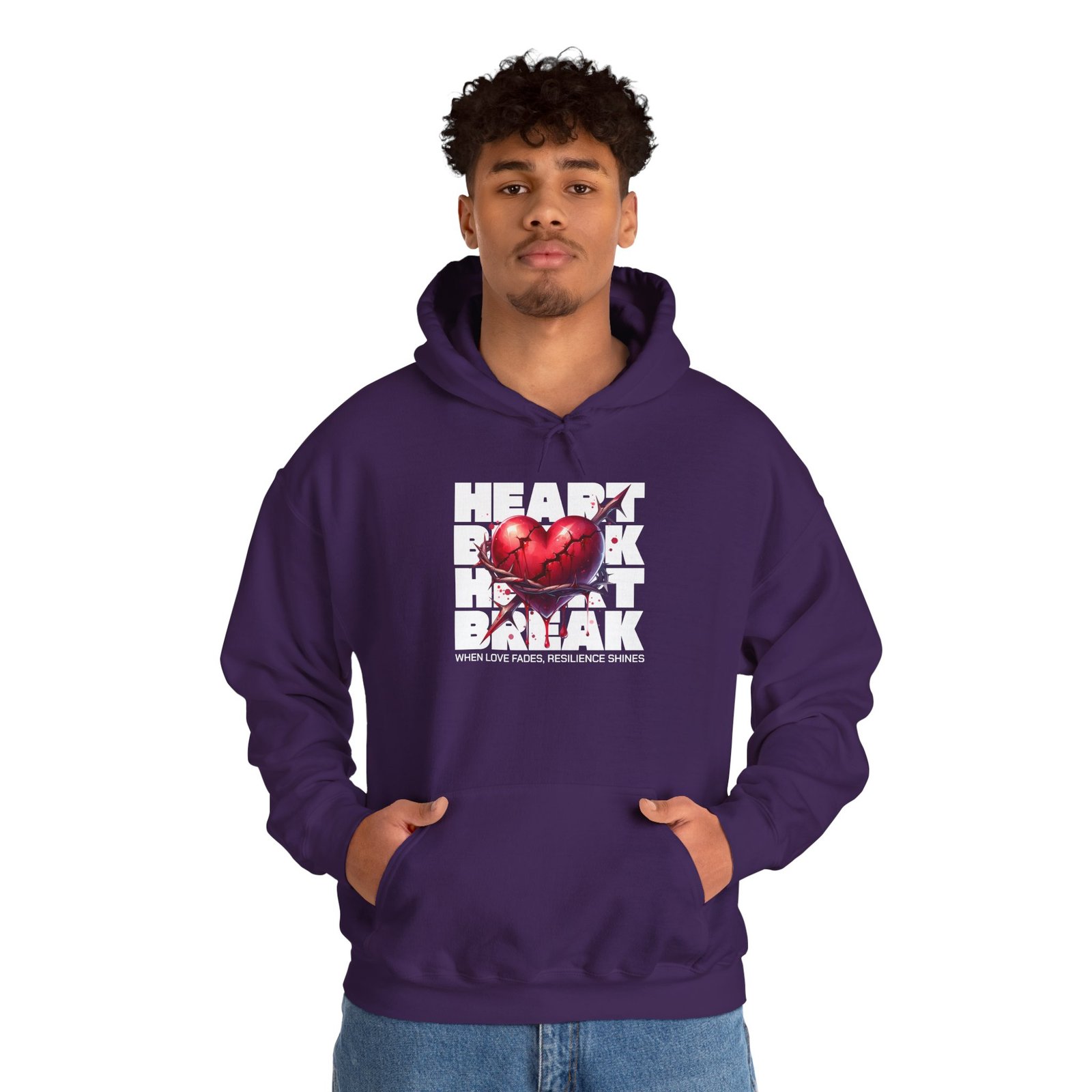 Heart Rock Dakota Hoodie — Heartbroken South Dakota Pride Pullover - Image 30