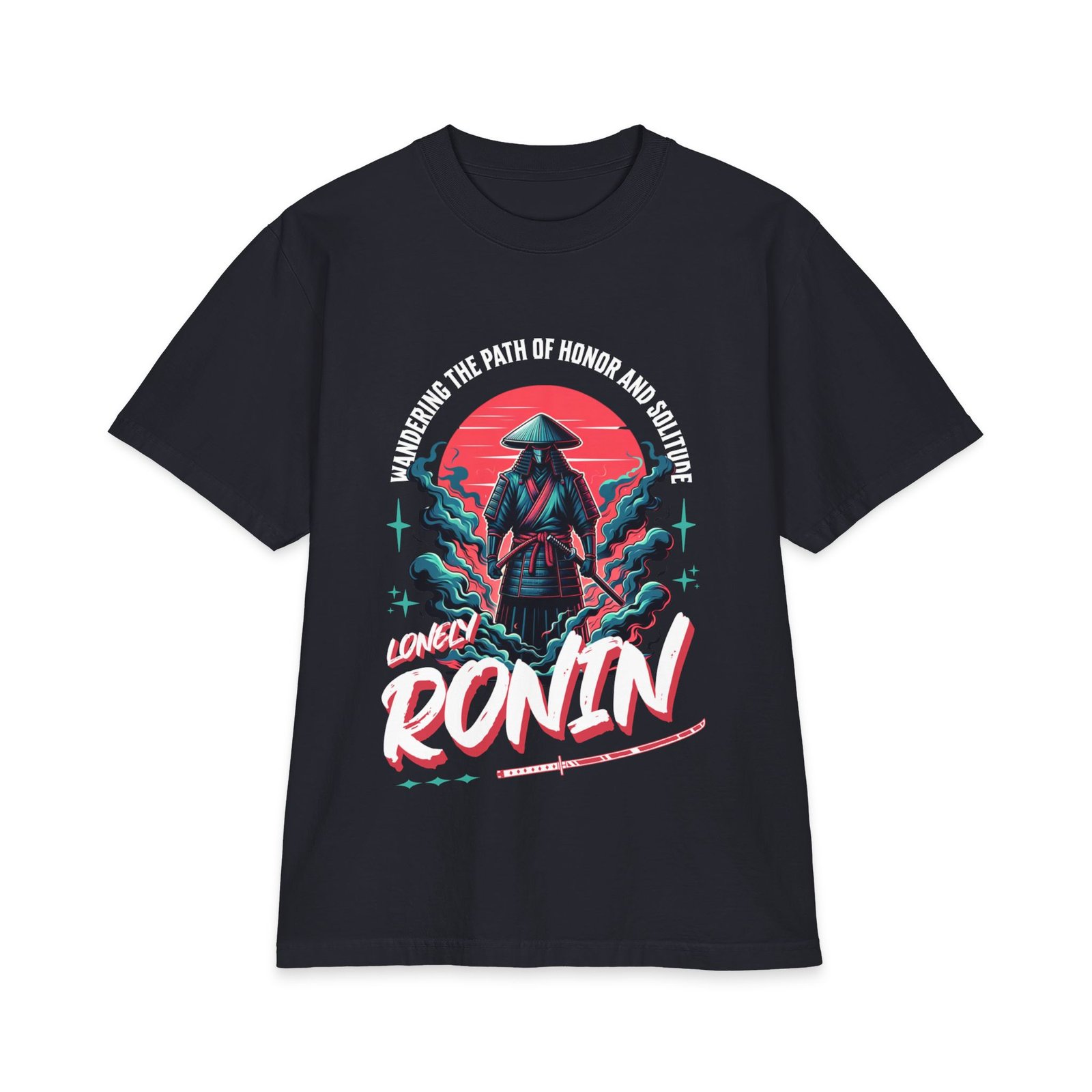 Lonely Ronin Samurai T-Shirt — Vintage Retro Japanese Warrior Tee - Image 16