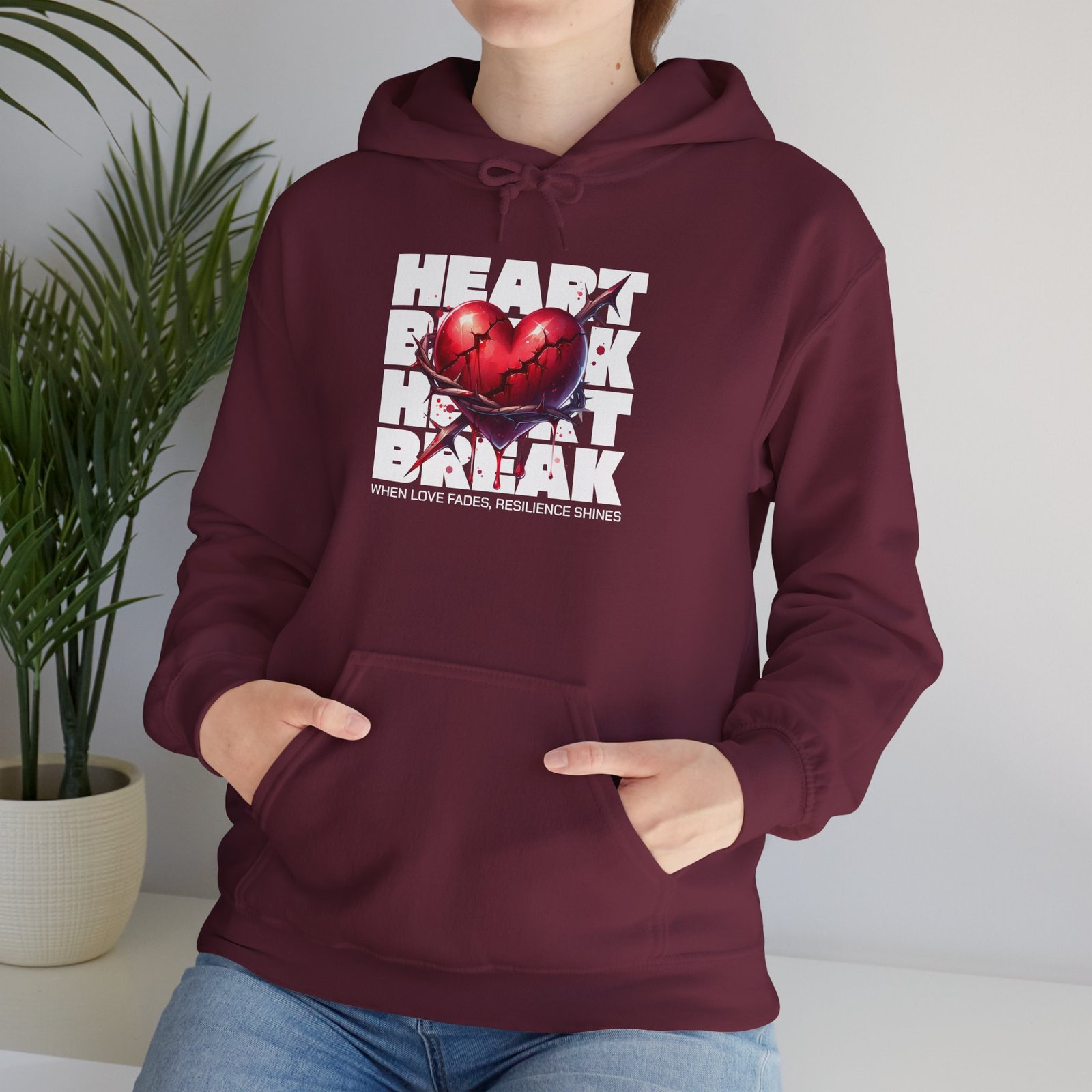 Heart Rock Dakota Hoodie — Heartbroken South Dakota Pride Pullover - Image 13