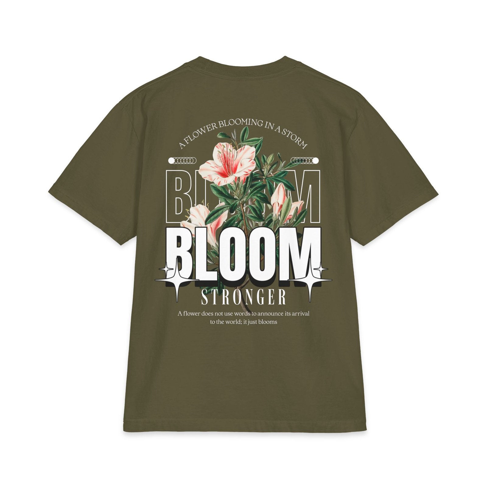 Bloom Floral Graphic T‑Shirt — 'Bloom Stronger' Inspirational Tee - Image 21