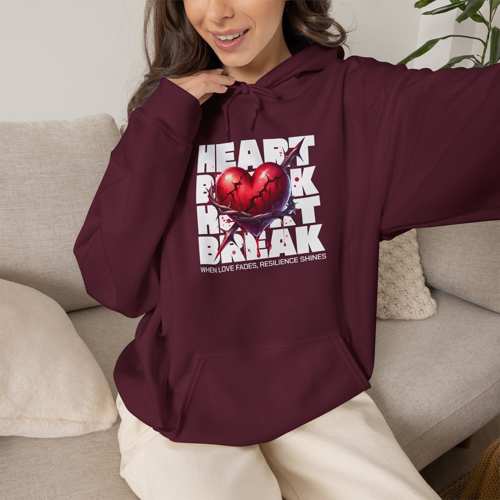 Heart Rock Dakota Hoodie — Heartbroken South Dakota Pride Pullover - Image 11