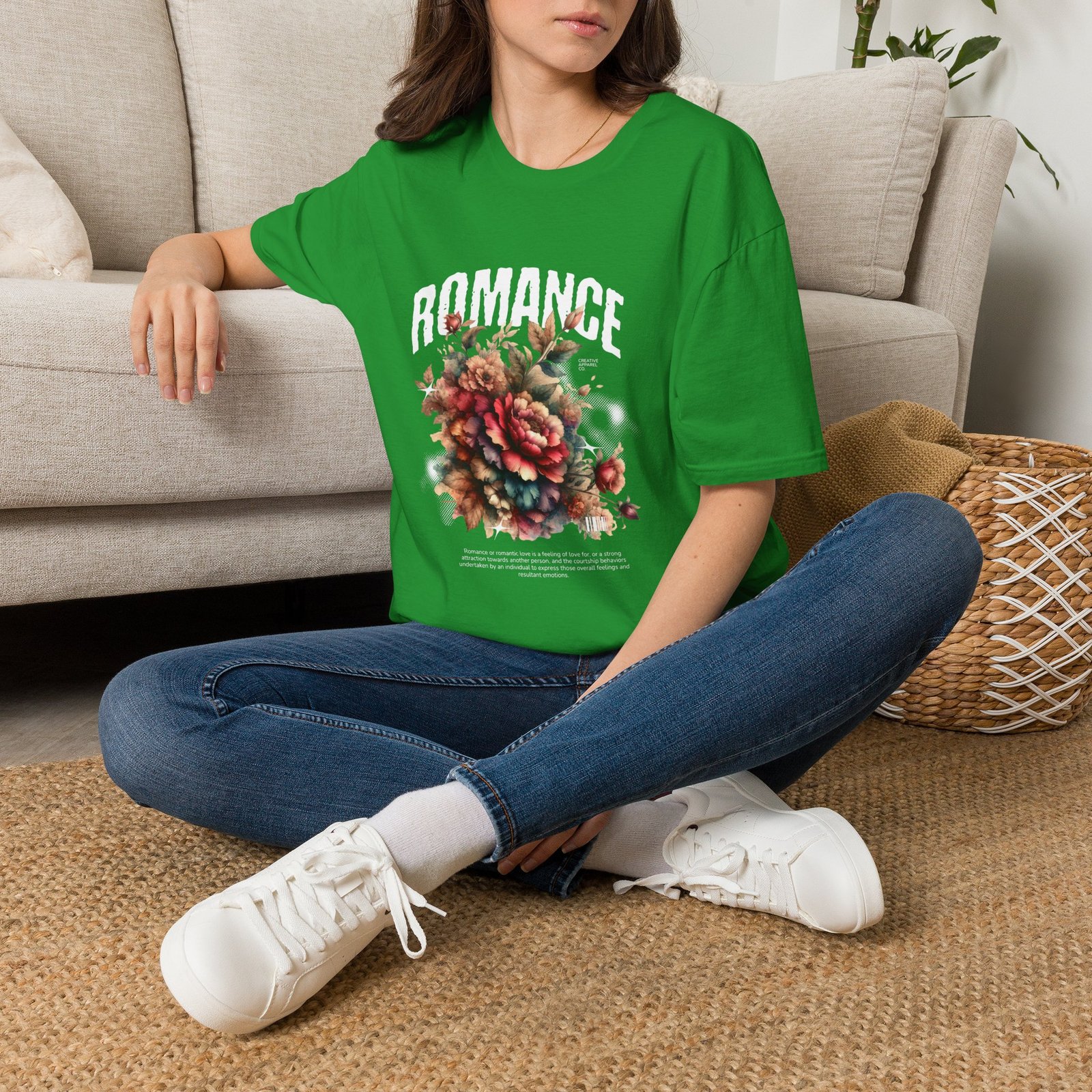 Romance Floral T‑Shirt — Vintage Bouquet Graphic Tee - Image 14