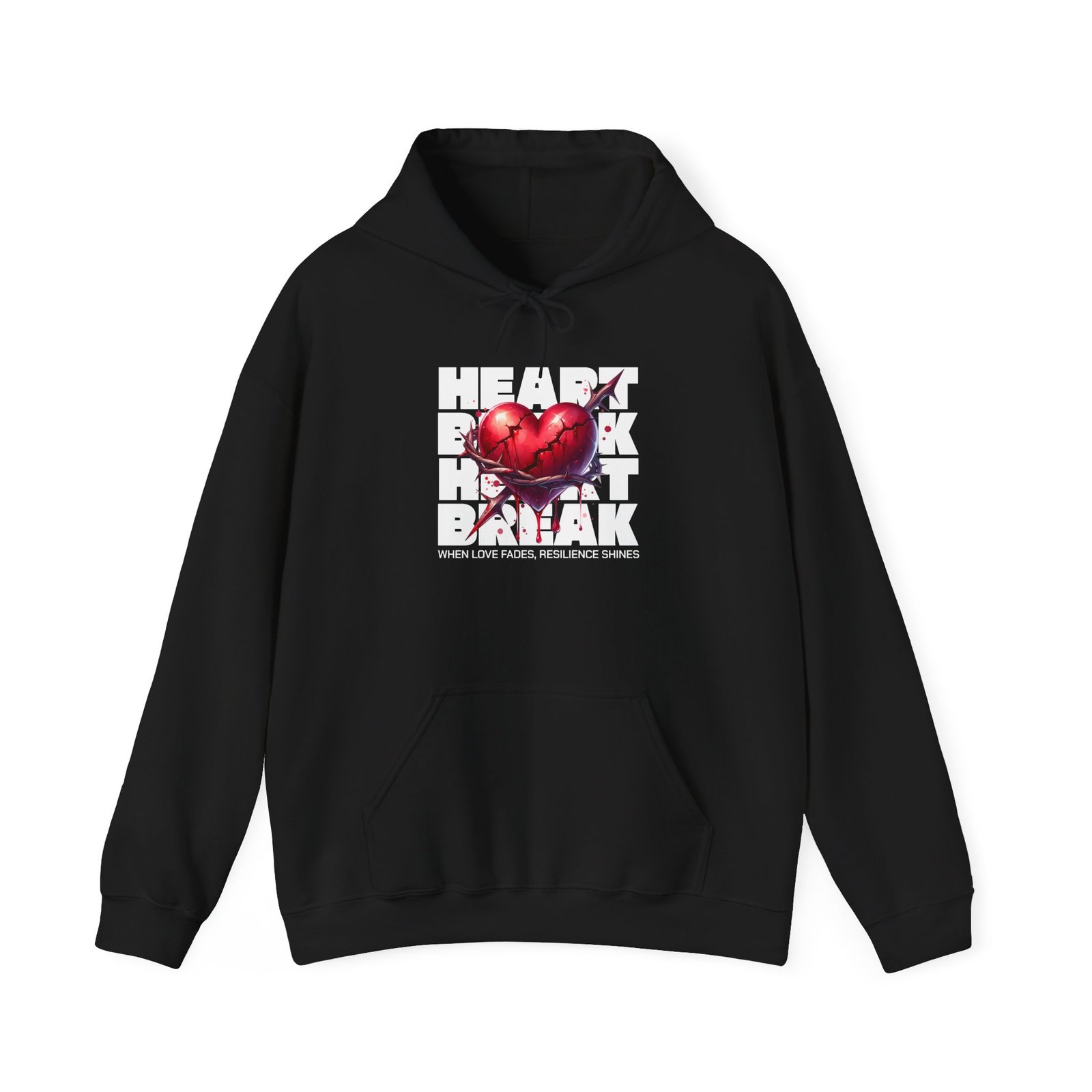 Heart Rock Dakota Hoodie — Heartbroken South Dakota Pride Pullover - Image 5