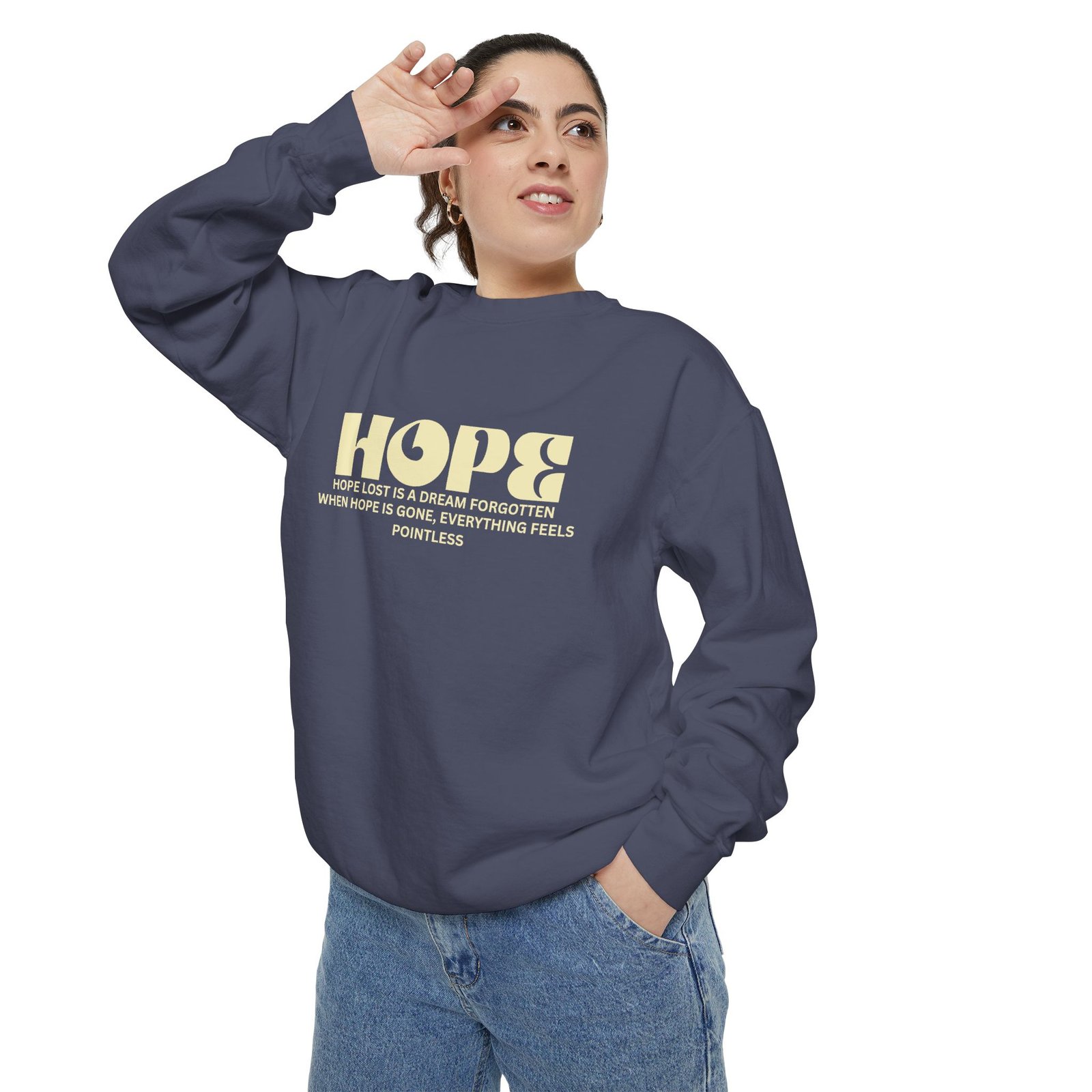 Hope Graphic Sweatshirt — 'Losing Hope' Angel Vintage Streetwear - Image 51