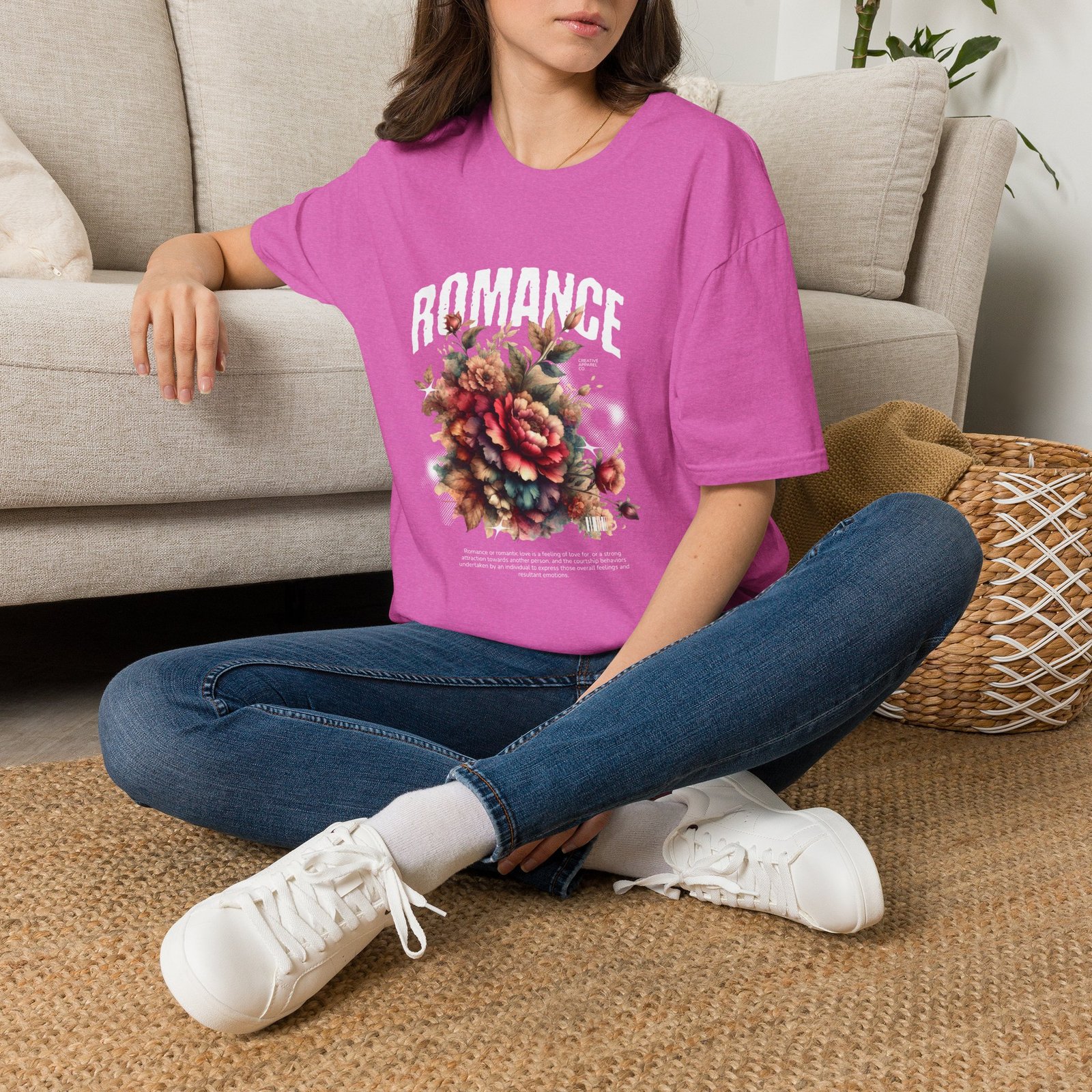 Romance Floral T‑Shirt — Vintage Bouquet Graphic Tee - Image 25