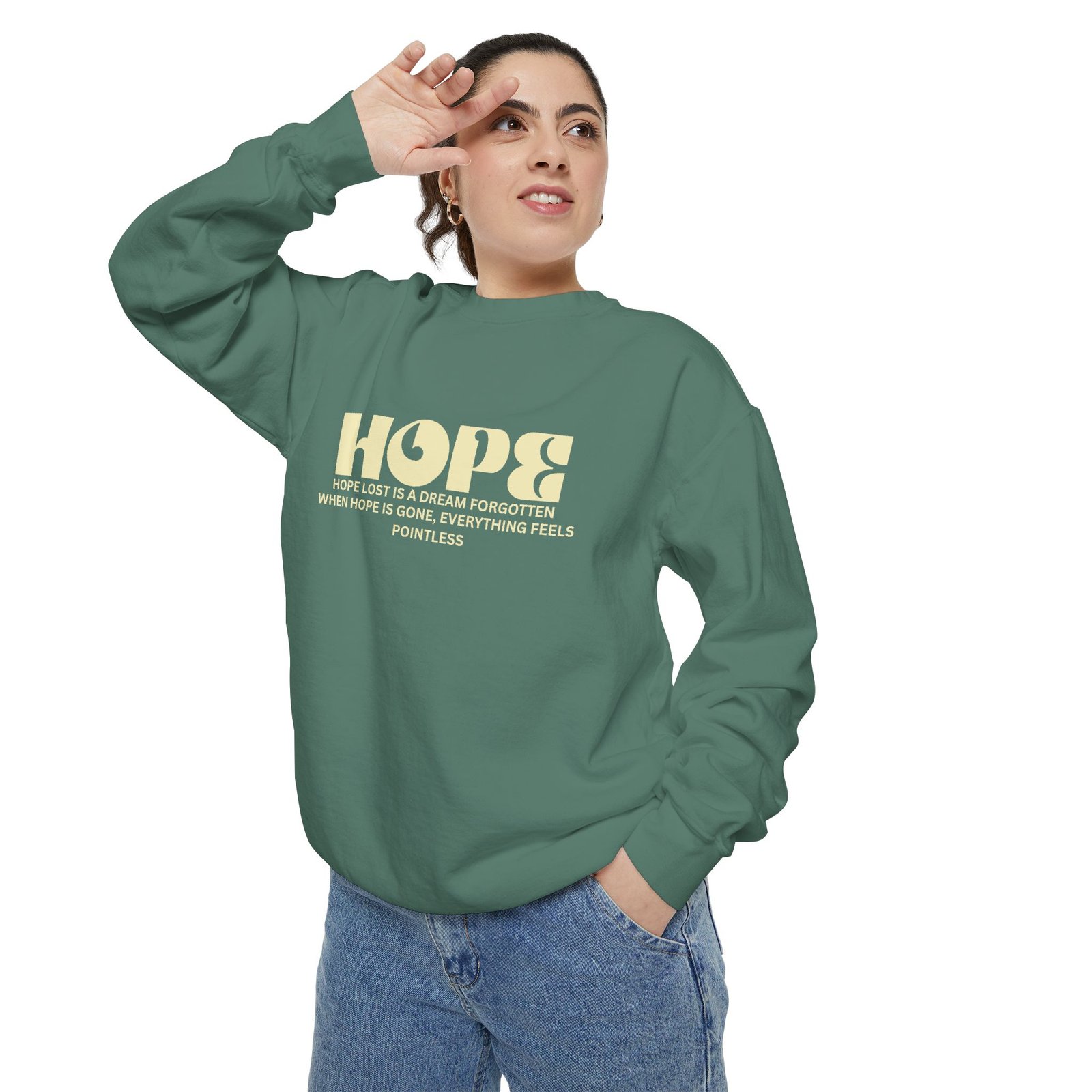 Hope Graphic Sweatshirt — 'Losing Hope' Angel Vintage Streetwear - Image 27