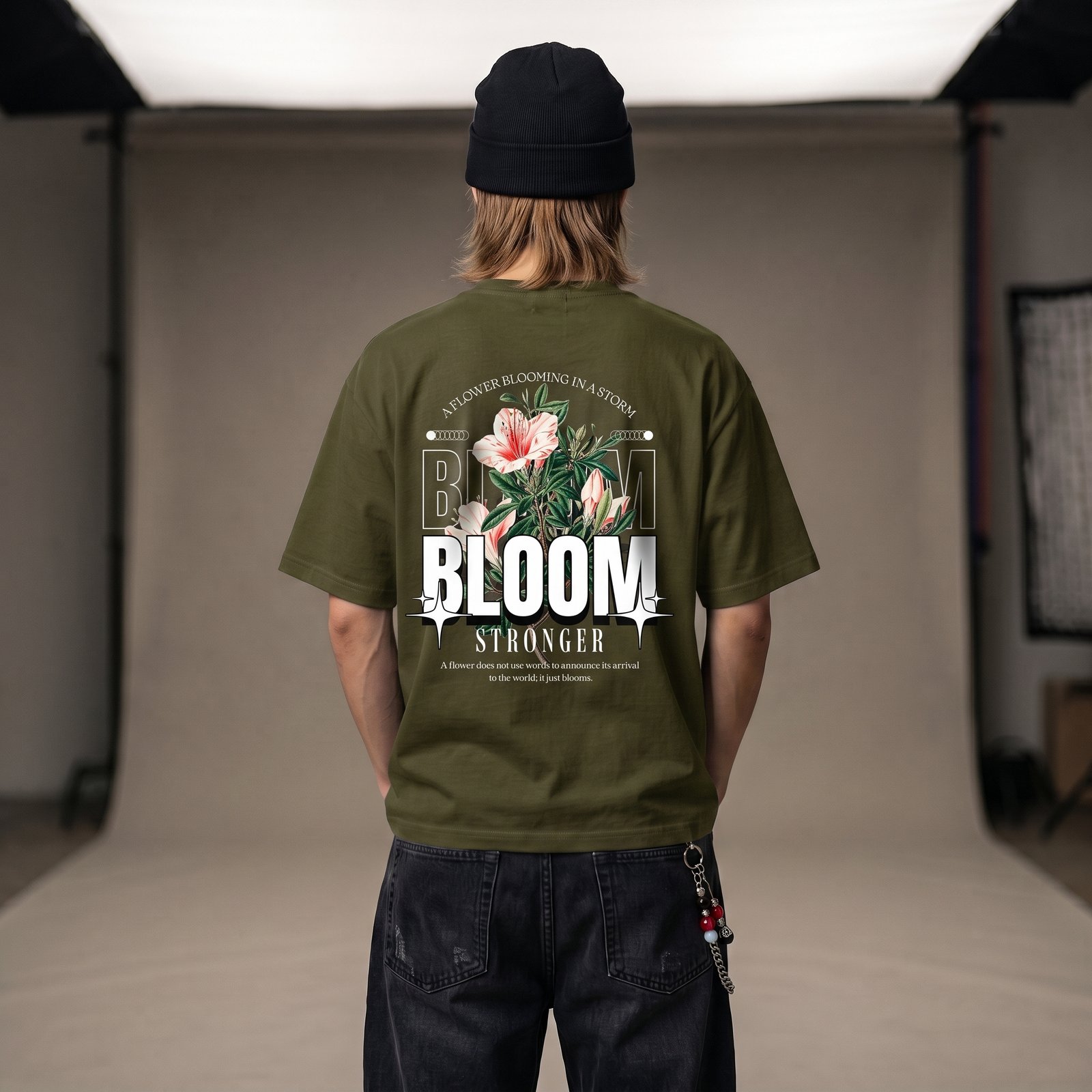 Bloom Floral Graphic T‑Shirt — 'Bloom Stronger' Inspirational Tee - Image 19