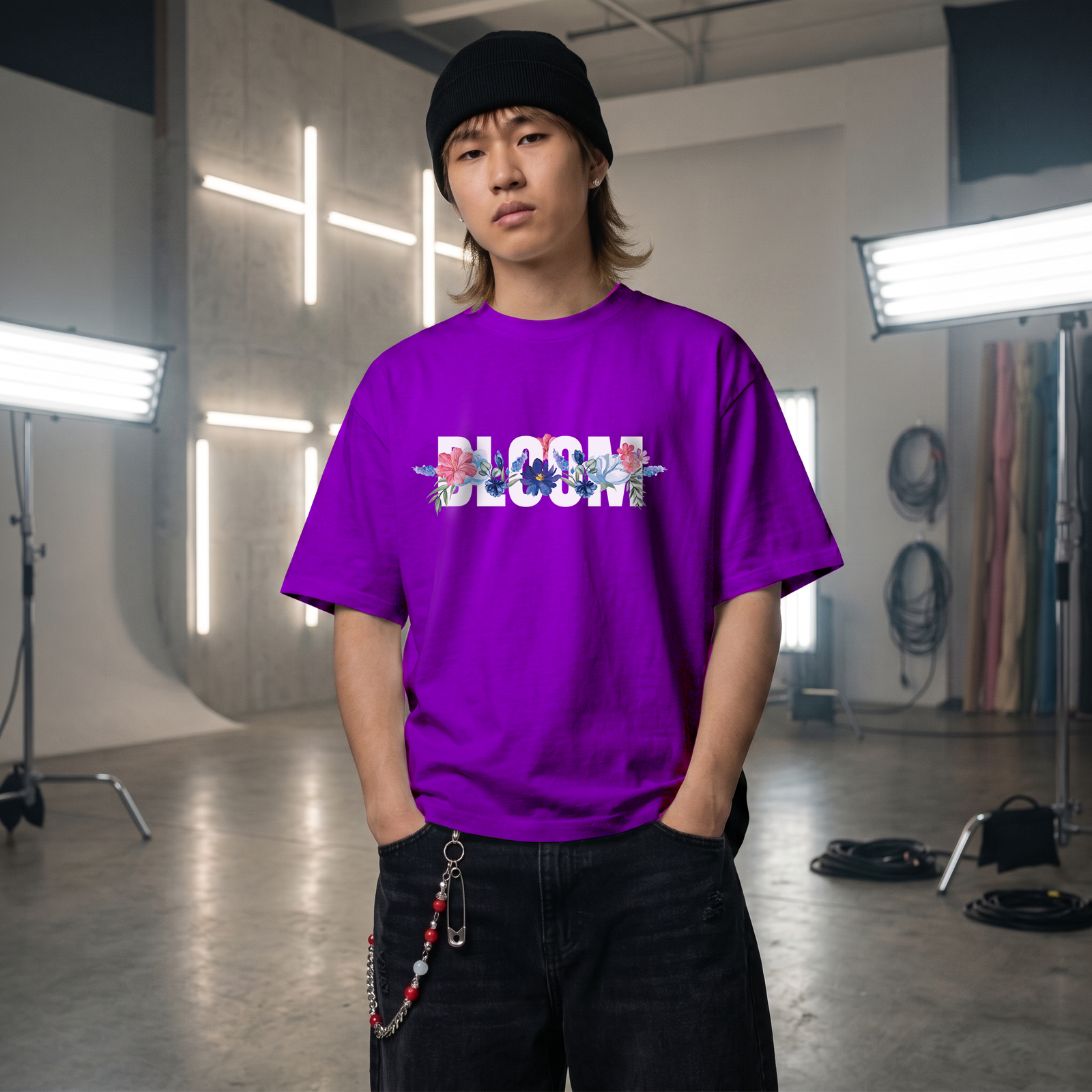 Bloom Floral Graphic T‑Shirt — 'Bloom Stronger' Inspirational Tee - Image 29