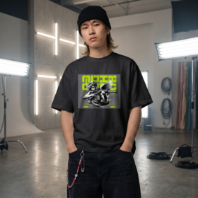 Neon Cherub Graphic T-Shirt — Quixotic Quarrel Angel Design