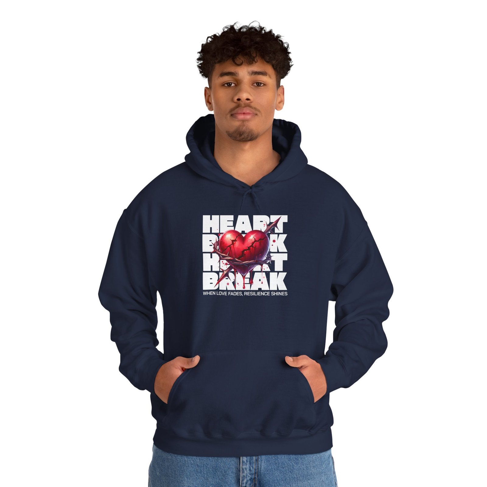 Heart Rock Dakota Hoodie — Heartbroken South Dakota Pride Pullover - Image 26