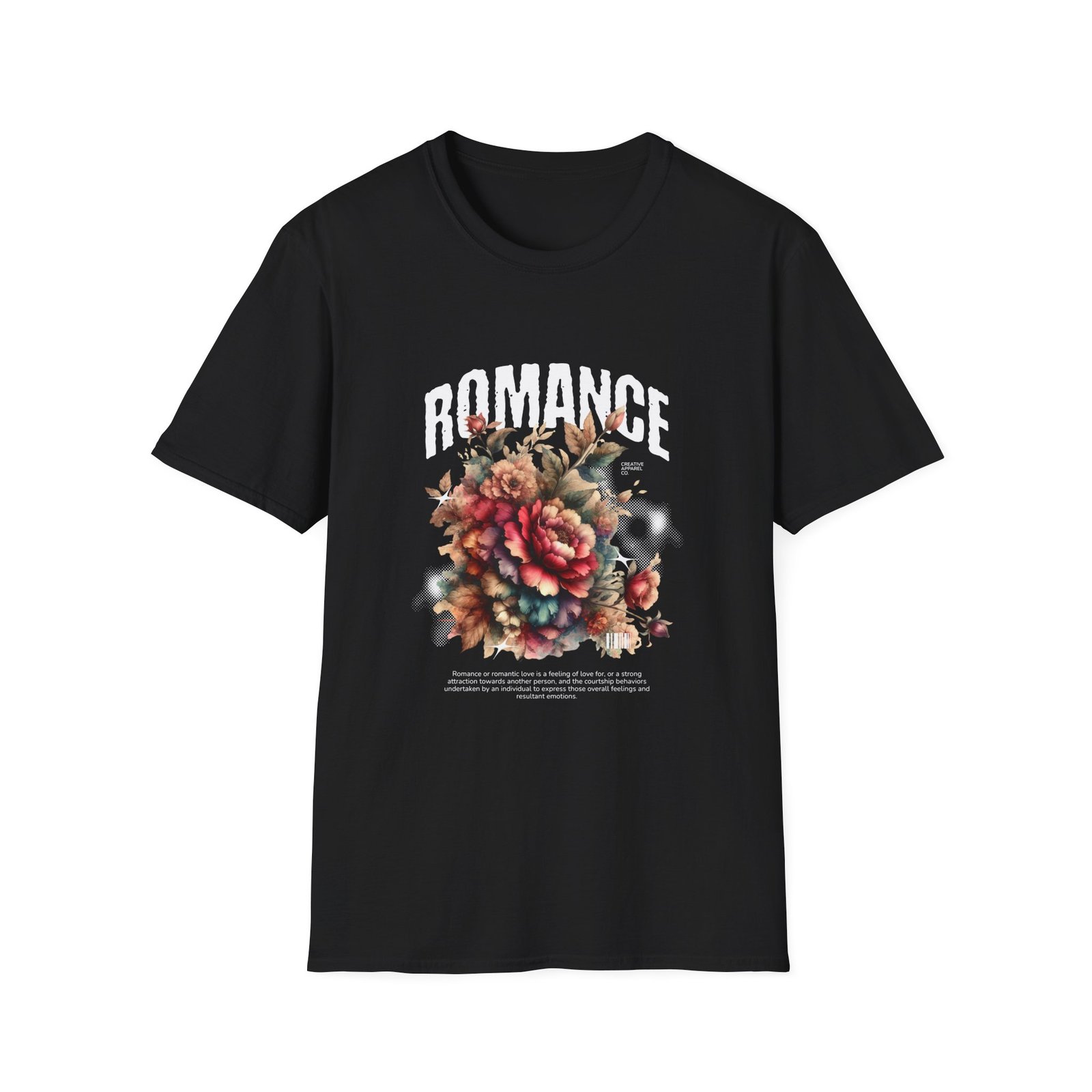 Romance Floral T‑Shirt — Vintage Bouquet Graphic Tee - Image 2