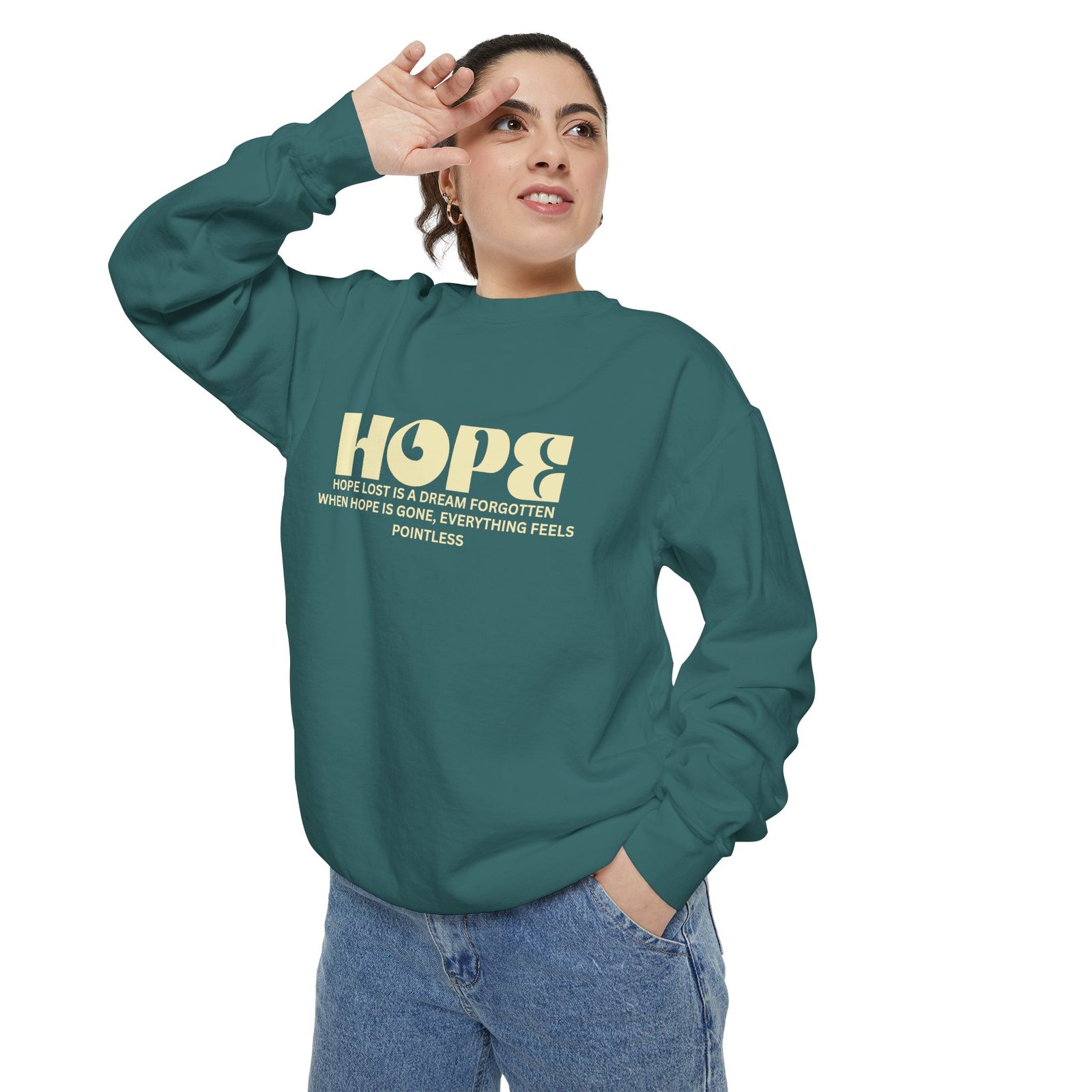Hope Graphic Sweatshirt — 'Losing Hope' Angel Vintage Streetwear - Image 35