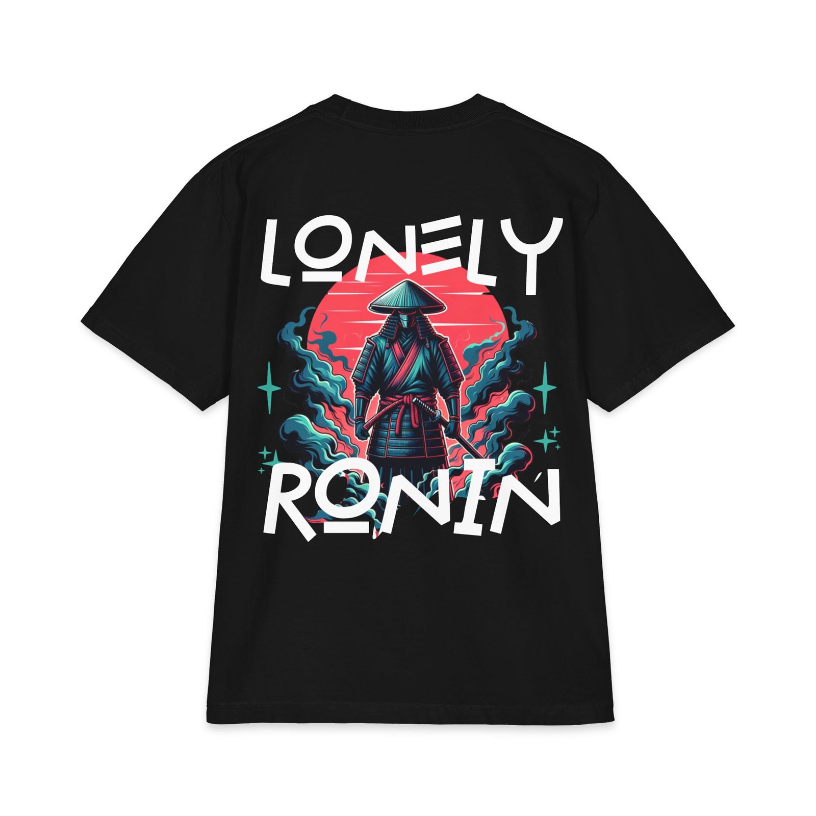 Lonely Ronin Samurai T-Shirt — Vintage Retro Japanese Warrior Tee - Image 2