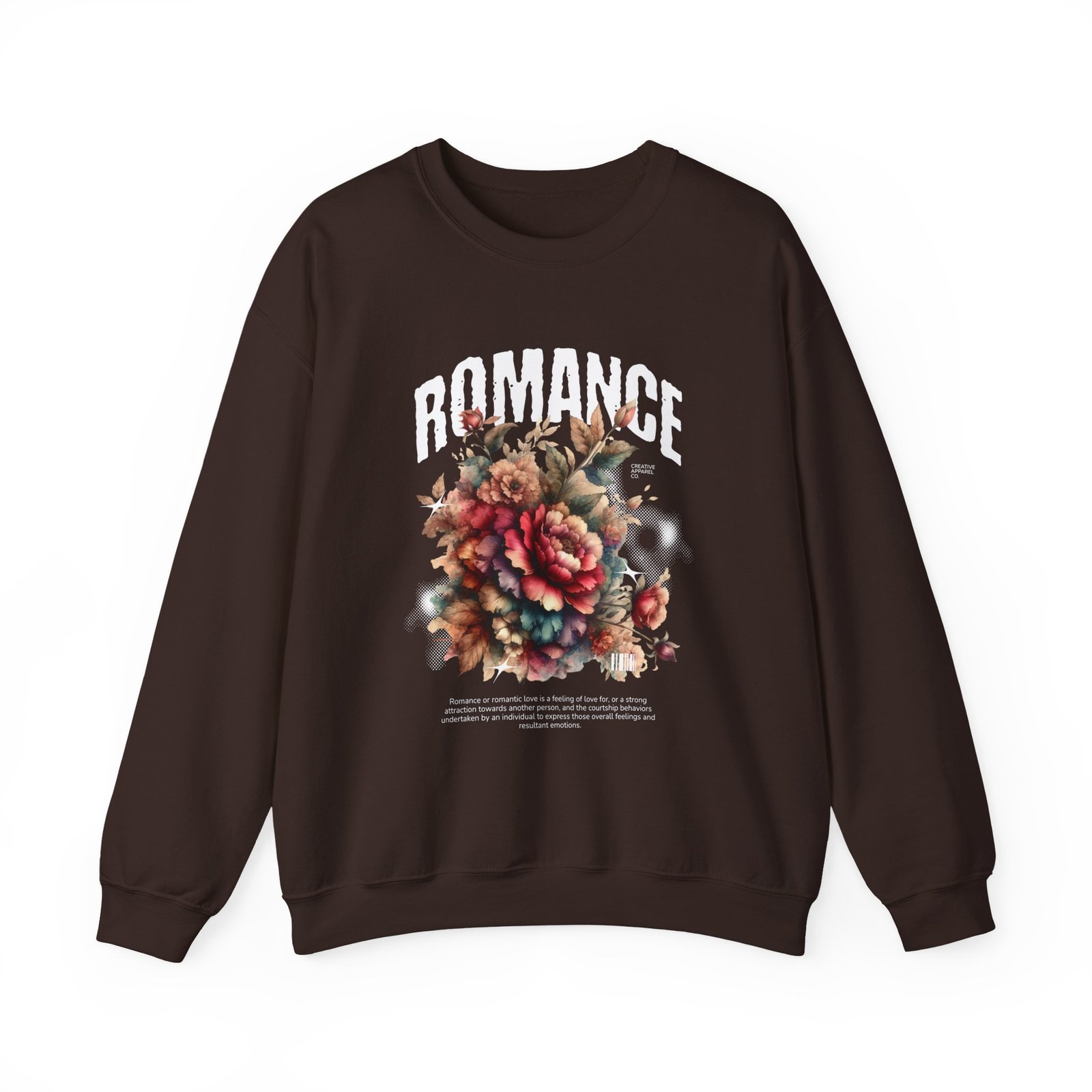 Romance Floral Crewneck Sweatshirt — Vintage Bouquet Graphic - Image 14