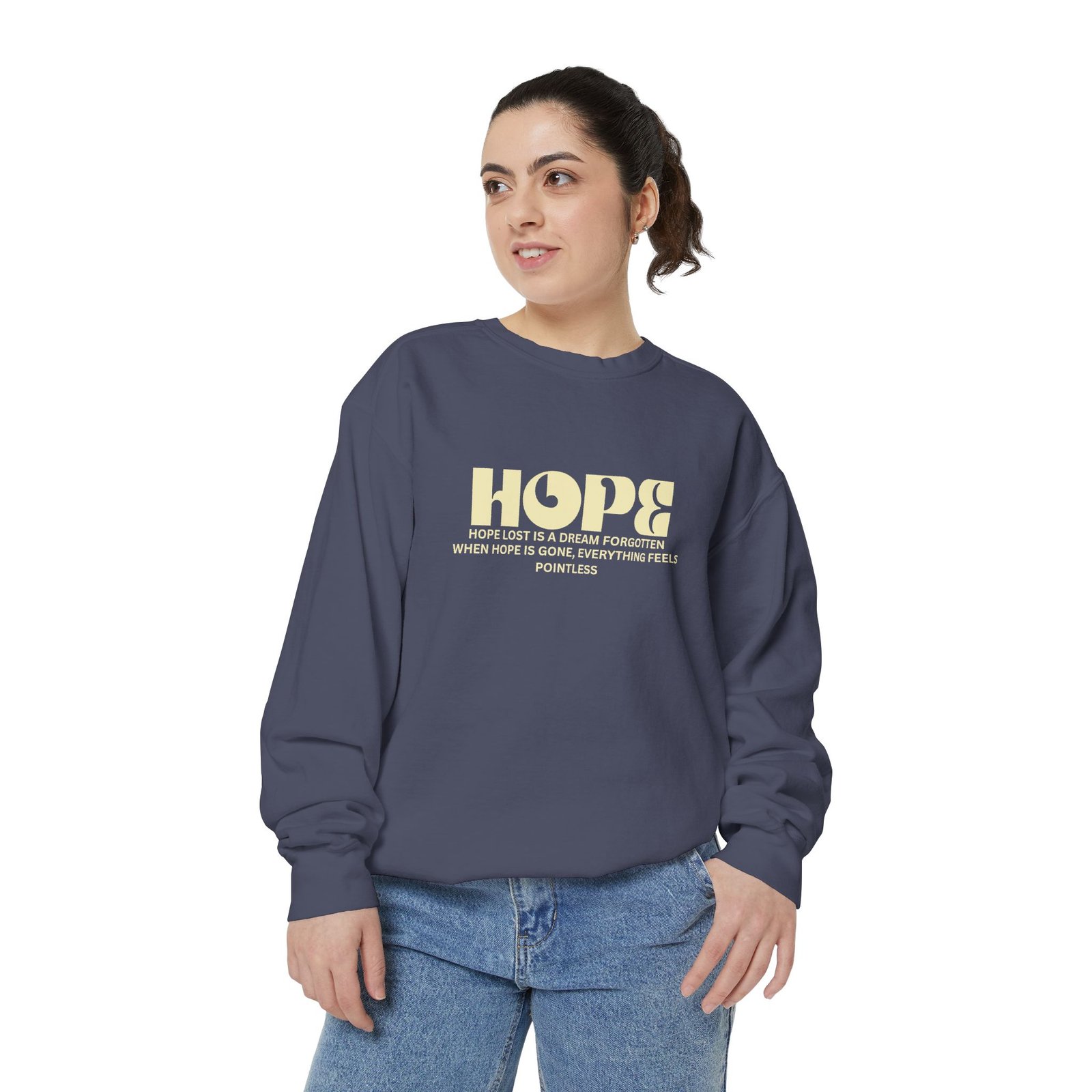 Hope Graphic Sweatshirt — 'Losing Hope' Angel Vintage Streetwear - Image 48