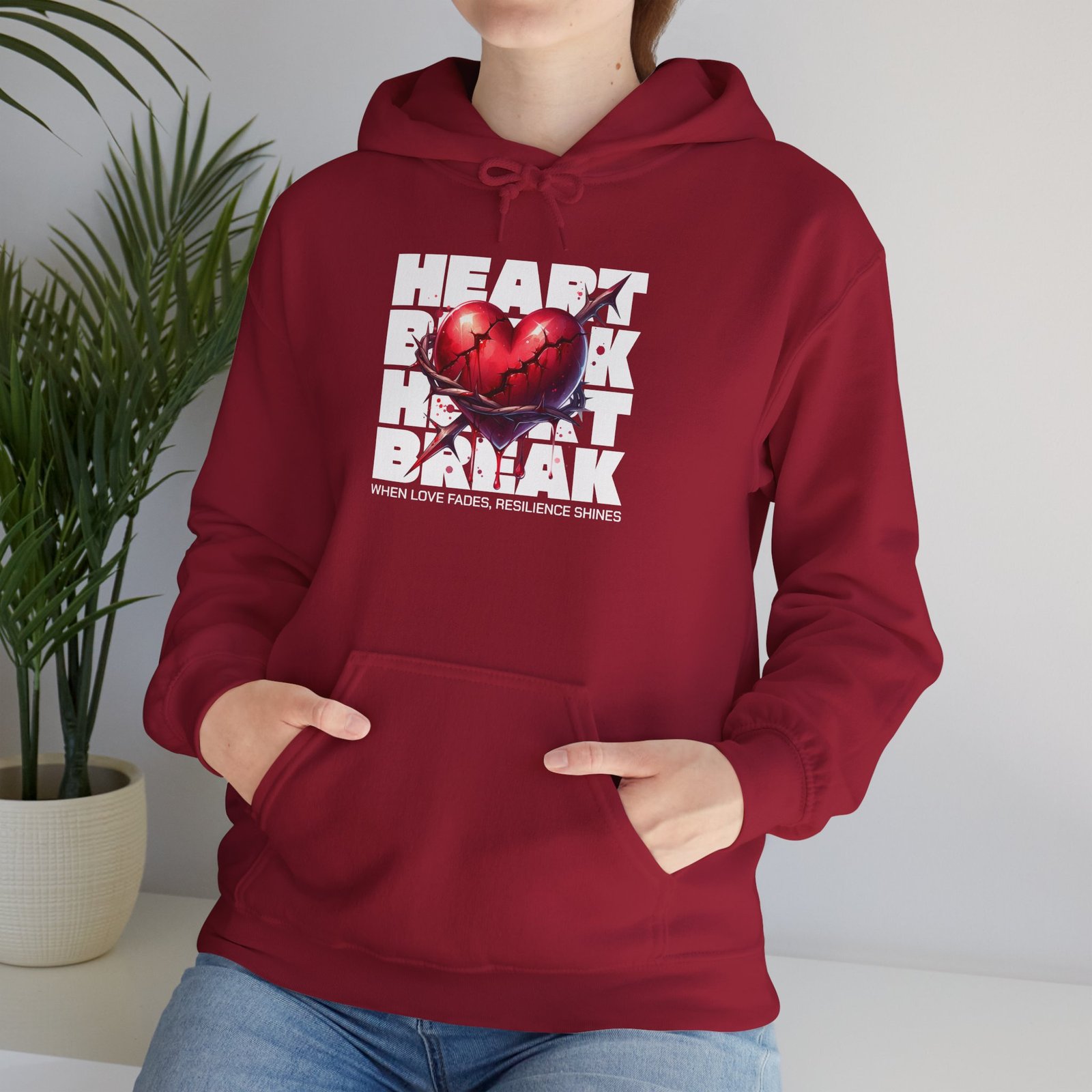 Heart Rock Dakota Hoodie — Heartbroken South Dakota Pride Pullover - Image 39
