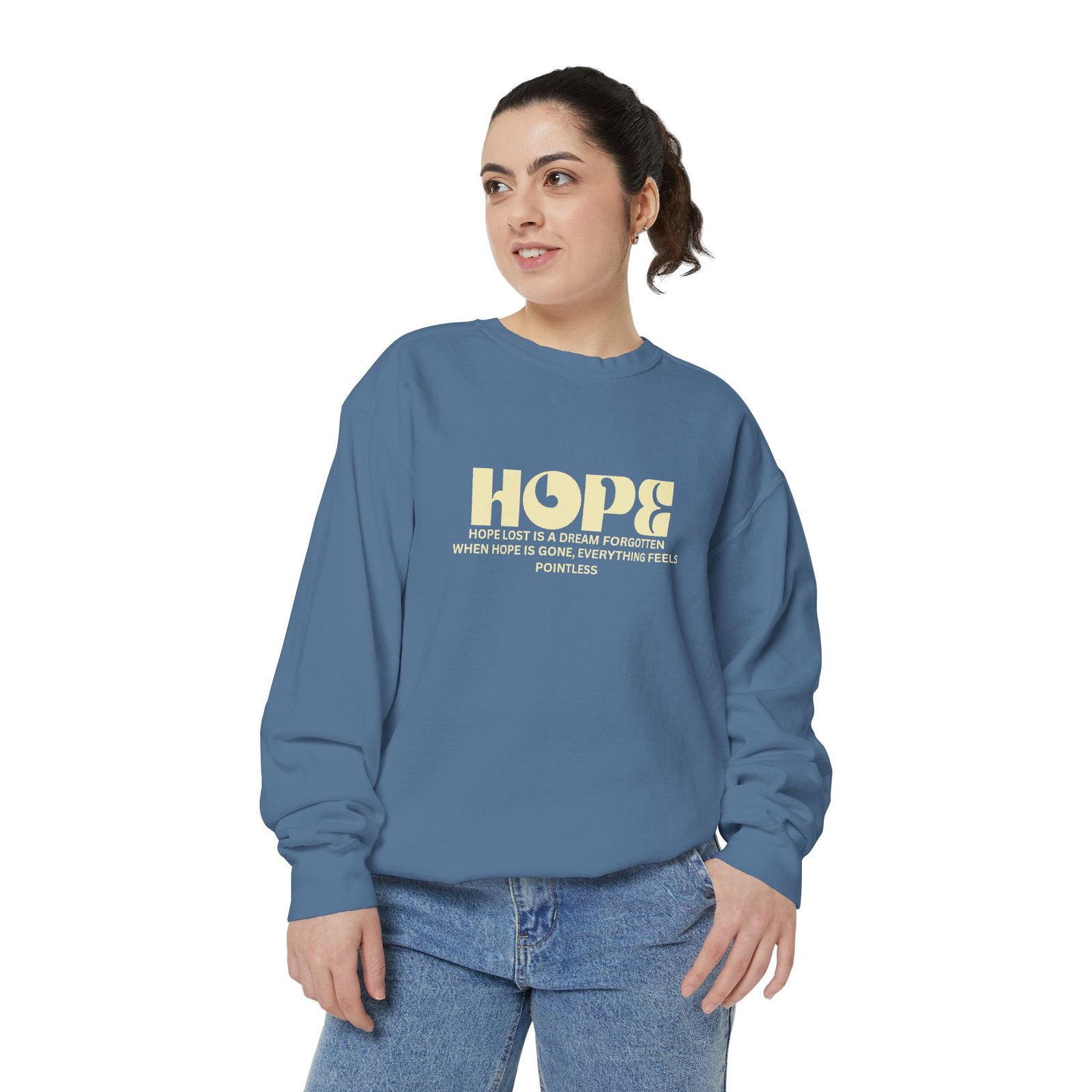 Hope Graphic Sweatshirt — 'Losing Hope' Angel Vintage Streetwear - Image 40
