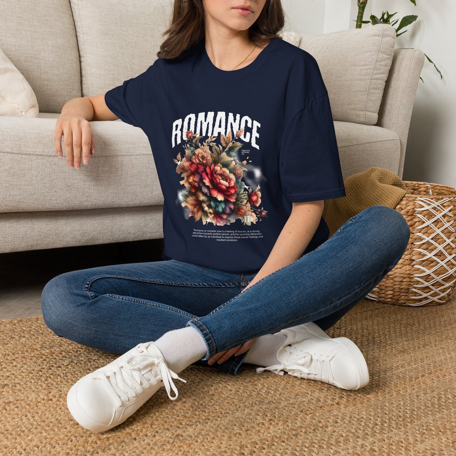 Romance Floral T‑Shirt — Vintage Bouquet Graphic Tee - Image 18