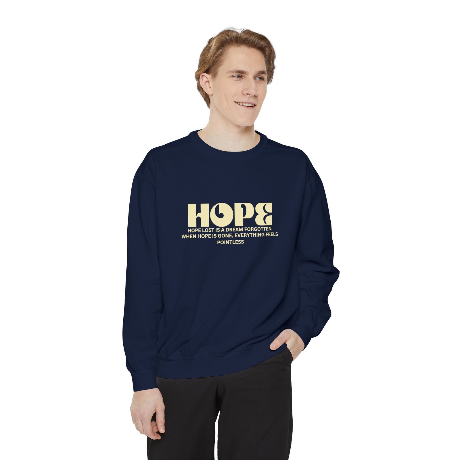 Hope Graphic Sweatshirt — 'Losing Hope' Angel Vintage Streetwear - Image 6