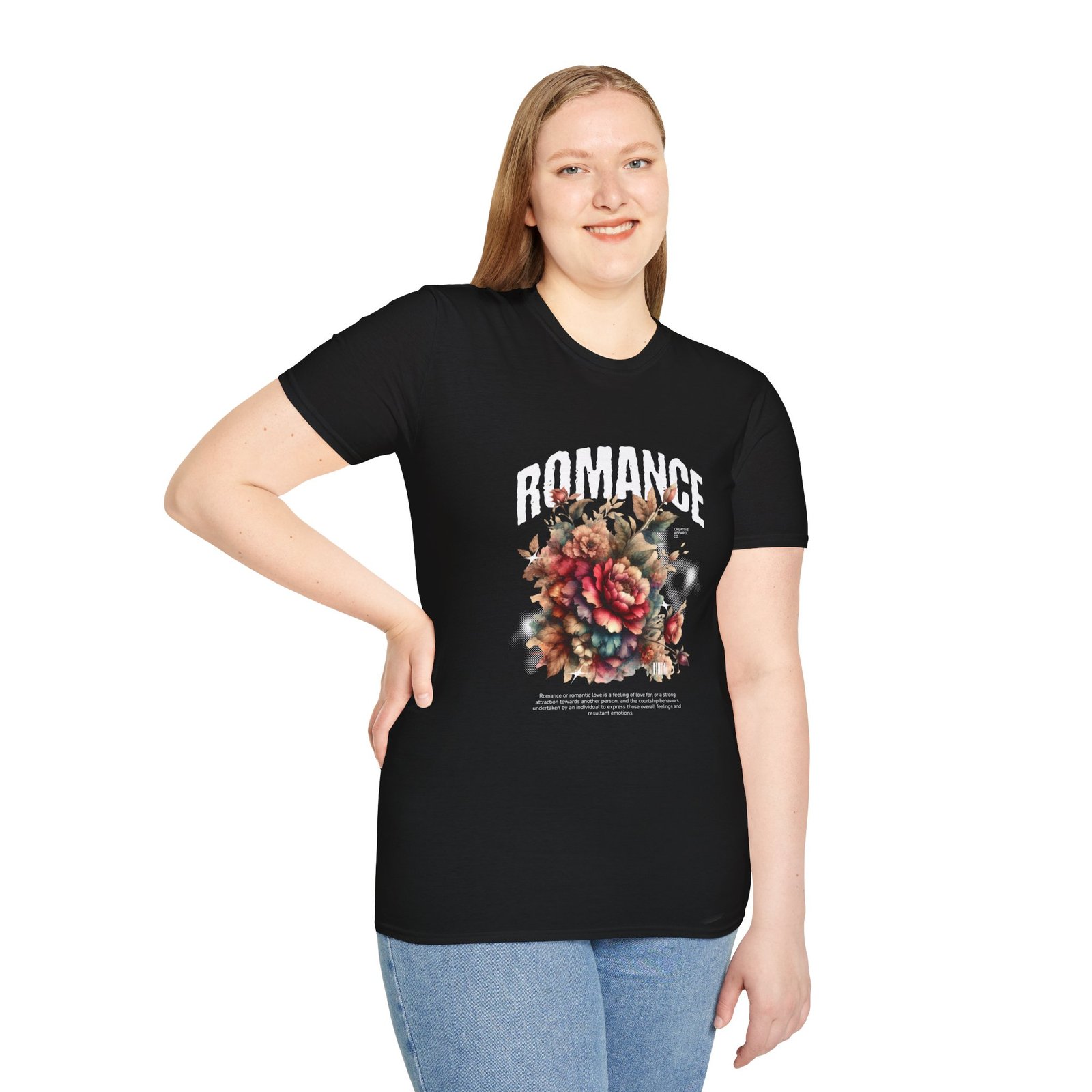Romance Floral T‑Shirt — Vintage Bouquet Graphic Tee - Image 4