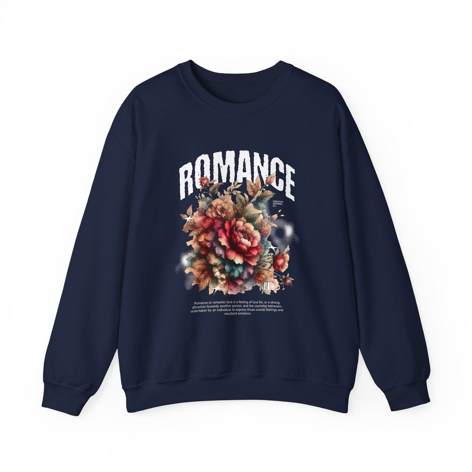 Romance Floral Crewneck Sweatshirt — Vintage Bouquet Graphic - Image 29