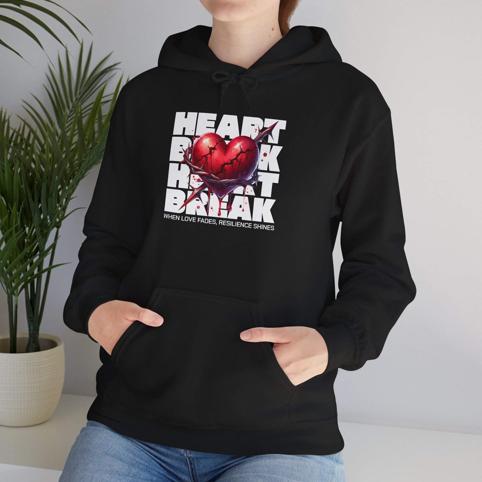 Heart Rock Dakota Hoodie — Heartbroken South Dakota Pride Pullover - Image 9