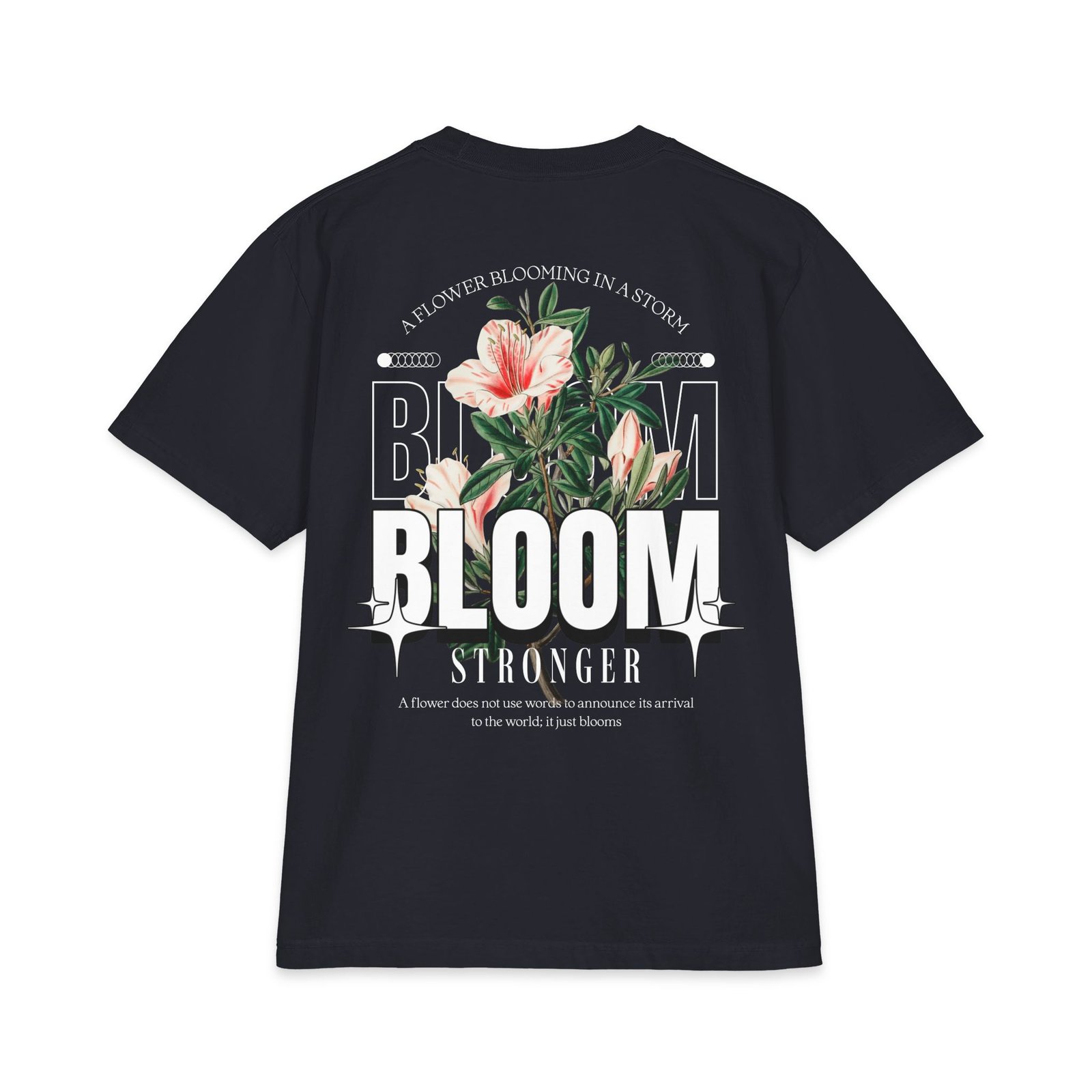 Bloom Floral Graphic T‑Shirt — 'Bloom Stronger' Inspirational Tee - Image 25