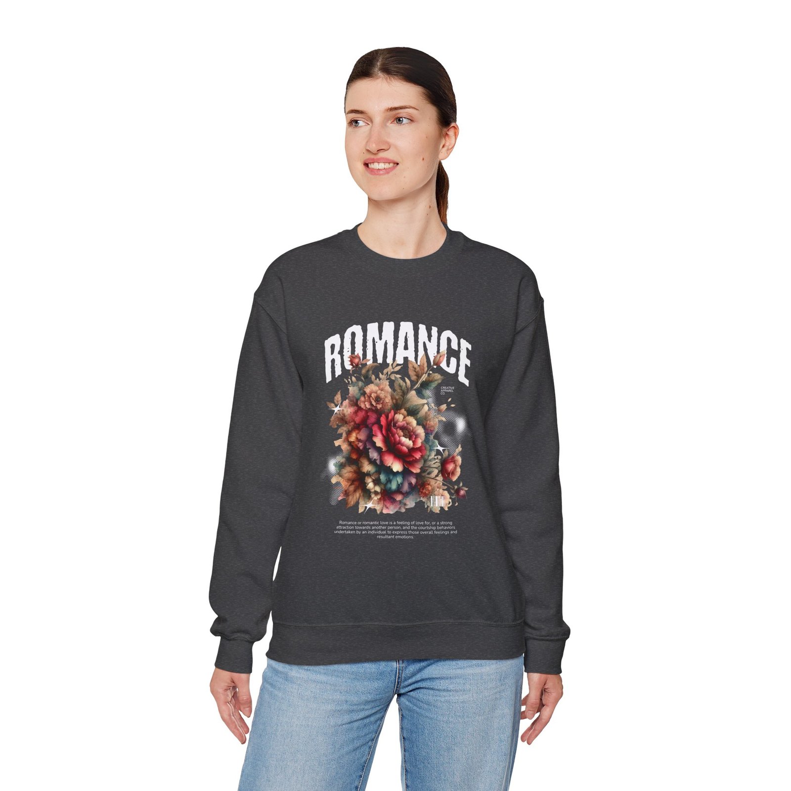 Romance Floral Crewneck Sweatshirt — Vintage Bouquet Graphic - Image 22