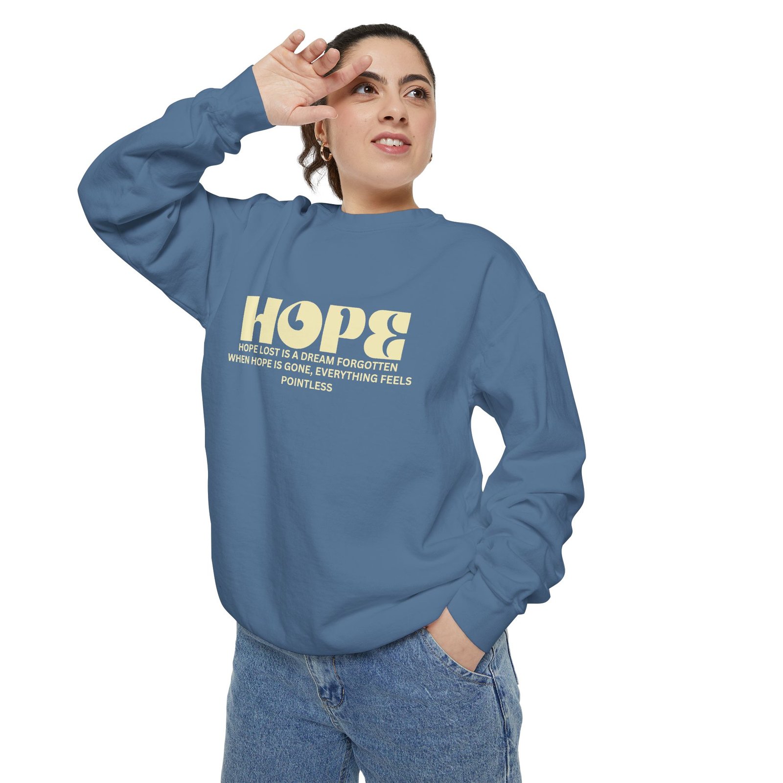 Hope Graphic Sweatshirt — 'Losing Hope' Angel Vintage Streetwear - Image 43