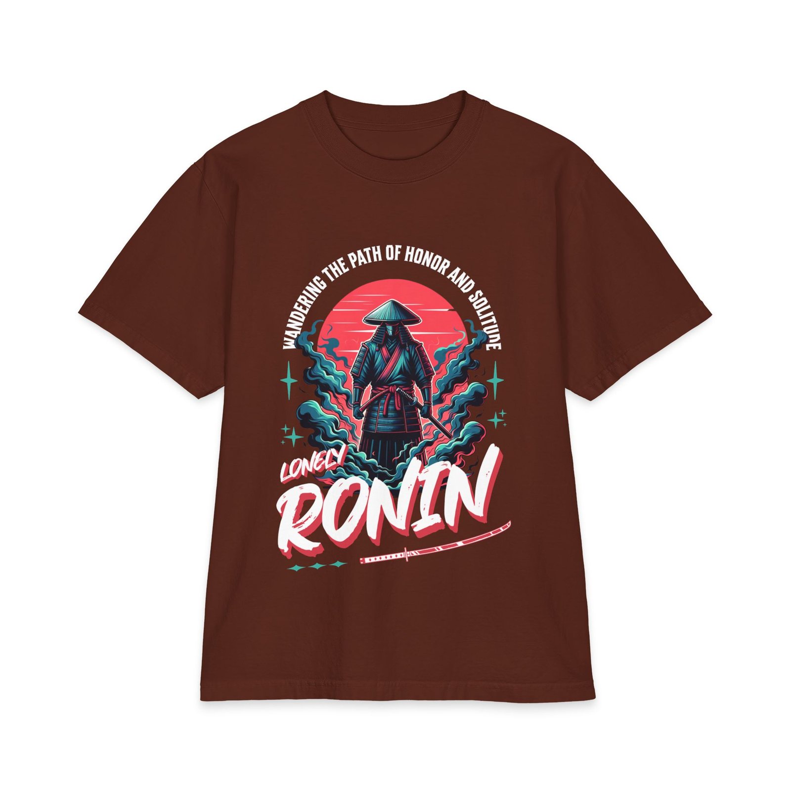Lonely Ronin Samurai T-Shirt — Vintage Retro Japanese Warrior Tee - Image 4