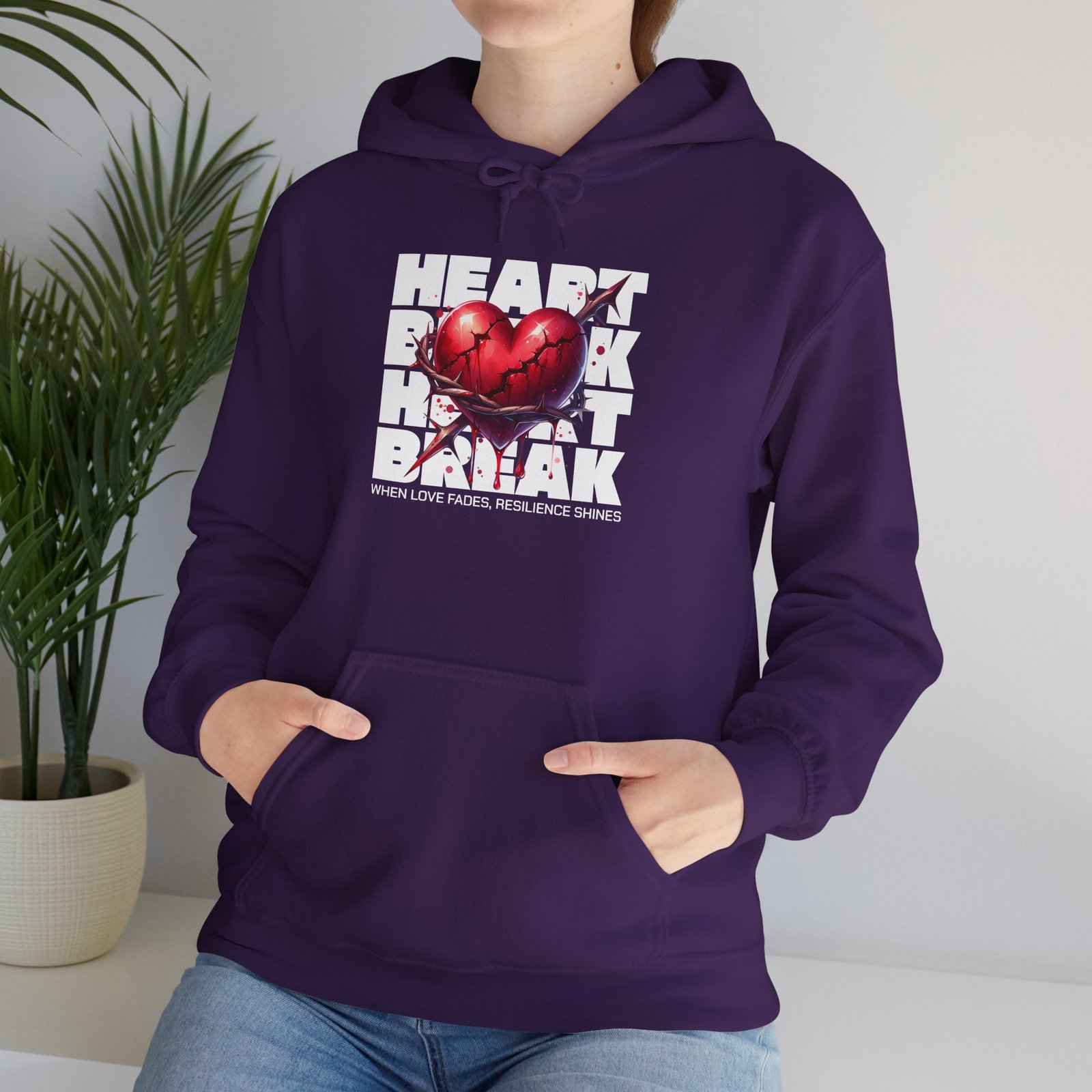 Heart Rock Dakota Hoodie — Heartbroken South Dakota Pride Pullover - Image 31