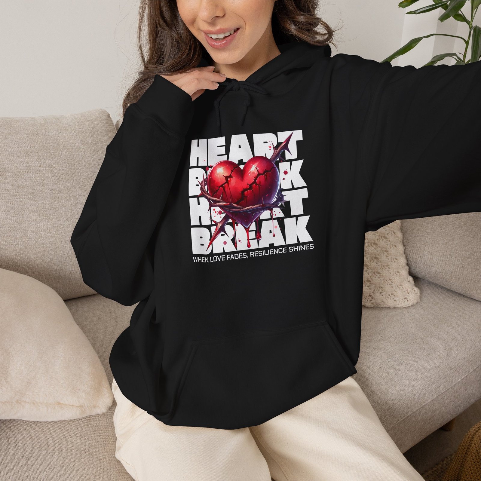 Heart Rock Dakota Hoodie — Heartbroken South Dakota Pride Pullover - Image 7