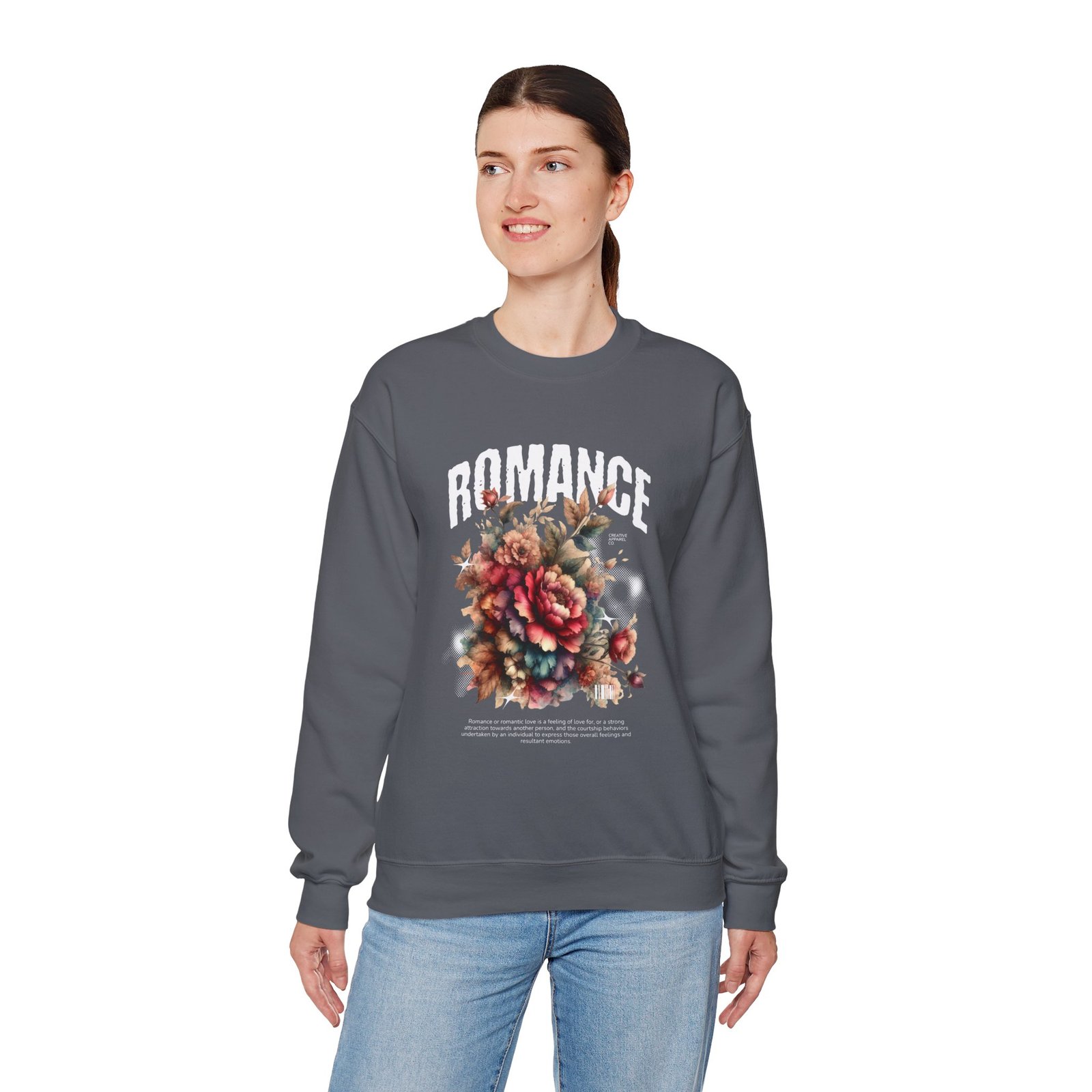 Romance Floral Crewneck Sweatshirt — Vintage Bouquet Graphic - Image 28
